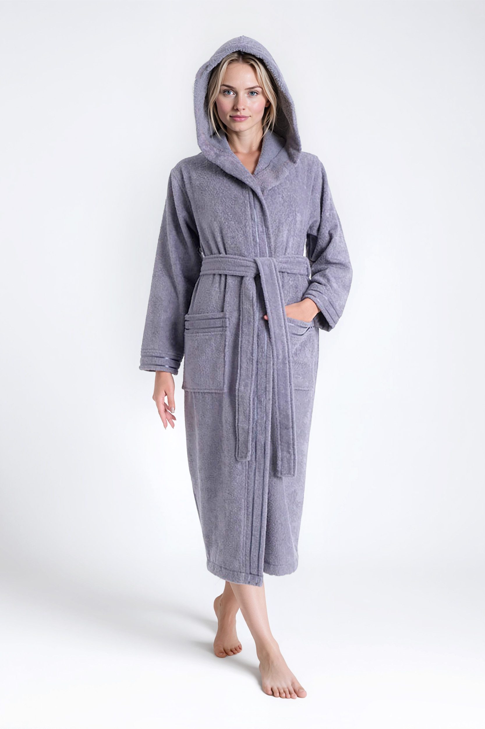 Bruno Banani Damenbademantel Clement, ideal für Sauna & Spa, Hotelbademante günstig online kaufen