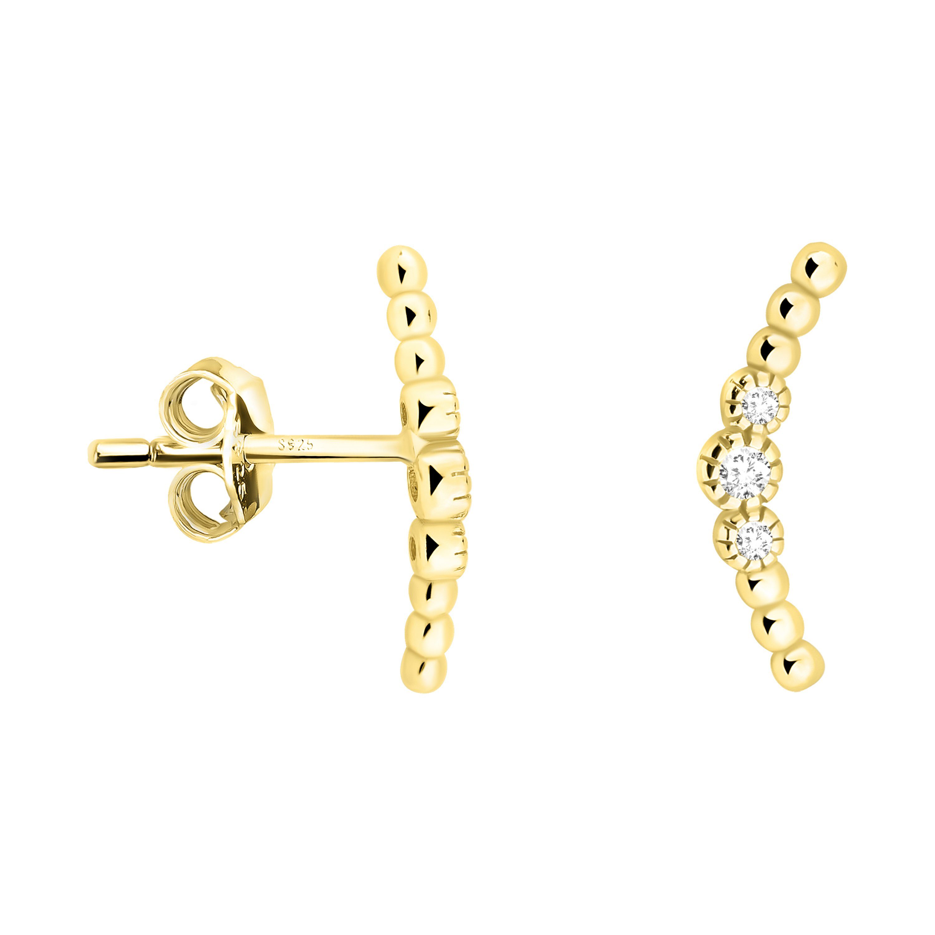 Sofia Milani Paar Ohrstecker Zirkonia, 925 Silber Damen Schmuck - E1843 günstig online kaufen