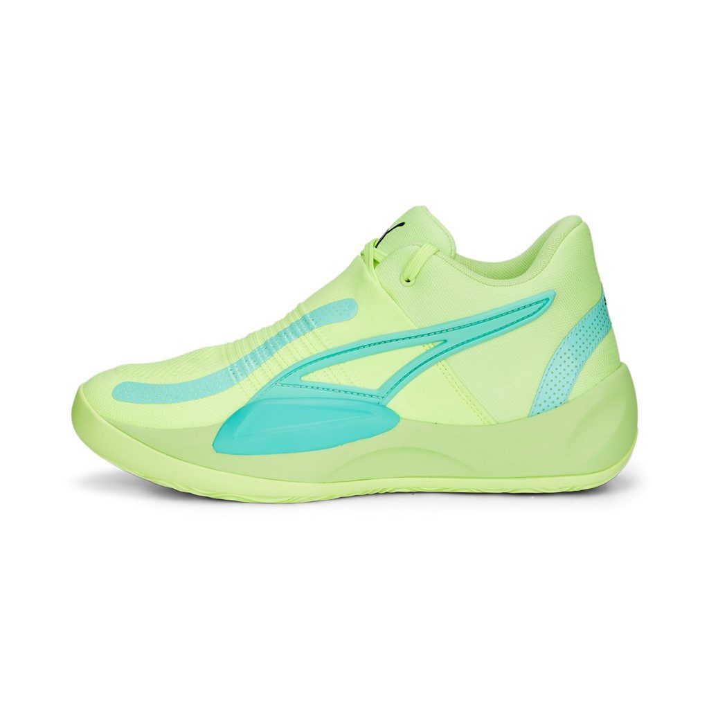PUMA Hallen-Indoorschuhe Rise Nitro lime/gelb Herren Badmintonschuh