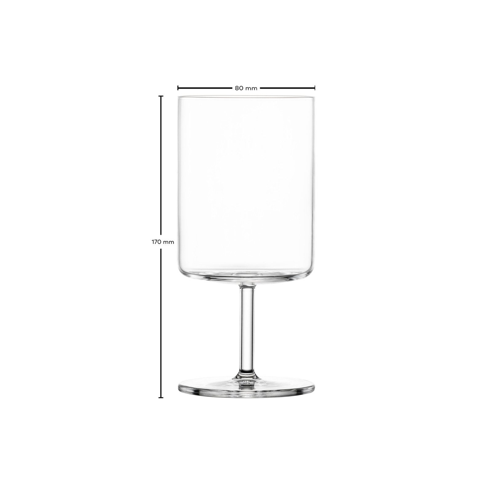 SCHOTT ZWIESEL Glas Modo Wassergläser 179 ml 4er Set, 4-tlg., Glas