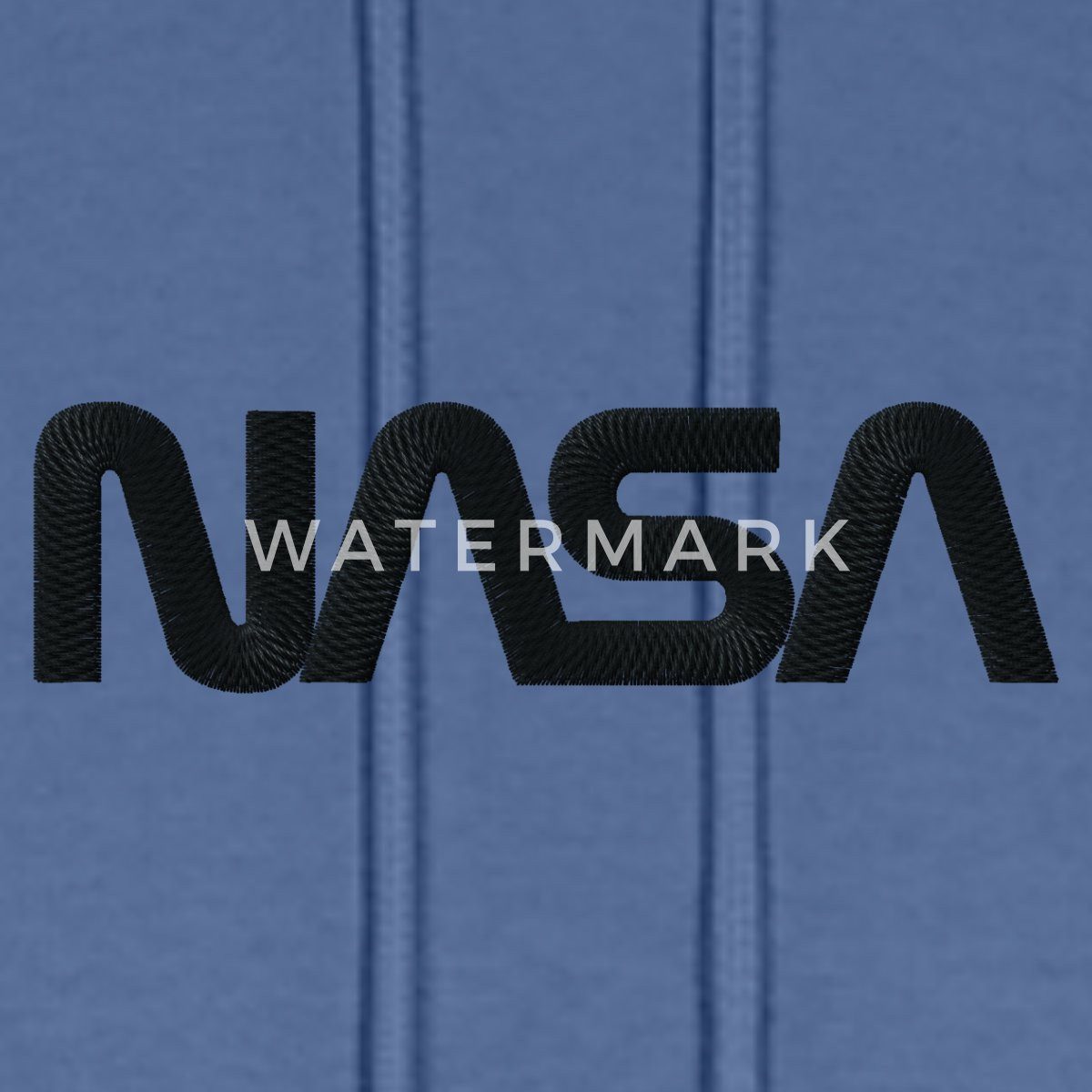 Spreadshirt Hoodie NASA Logo Schwarz Stick Herren Premium Hoodie (1-tlg)