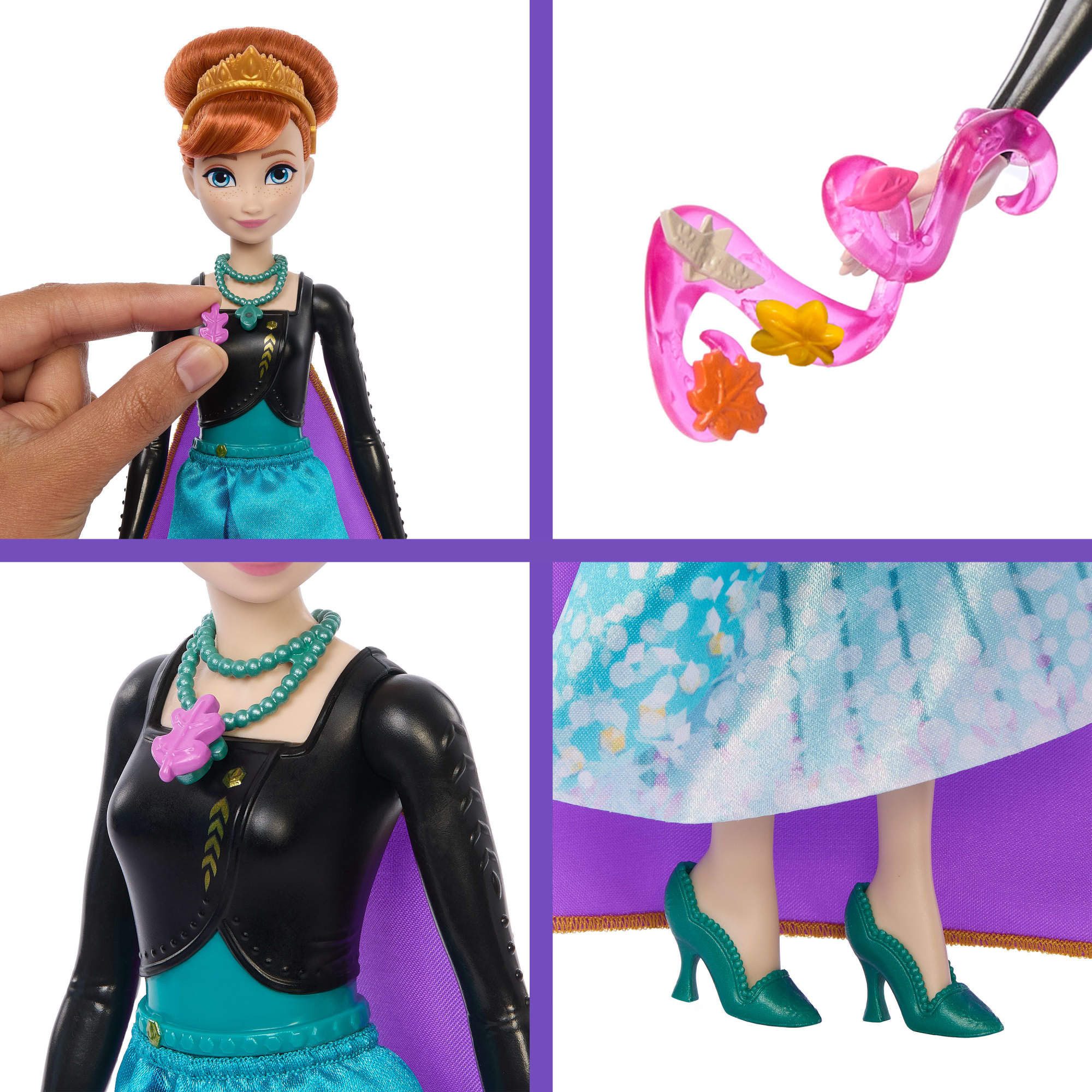 Mattel® Anziehpuppe Disney Die Eiskönigin, Juwel Reveal Anna – Bild 2 von 4