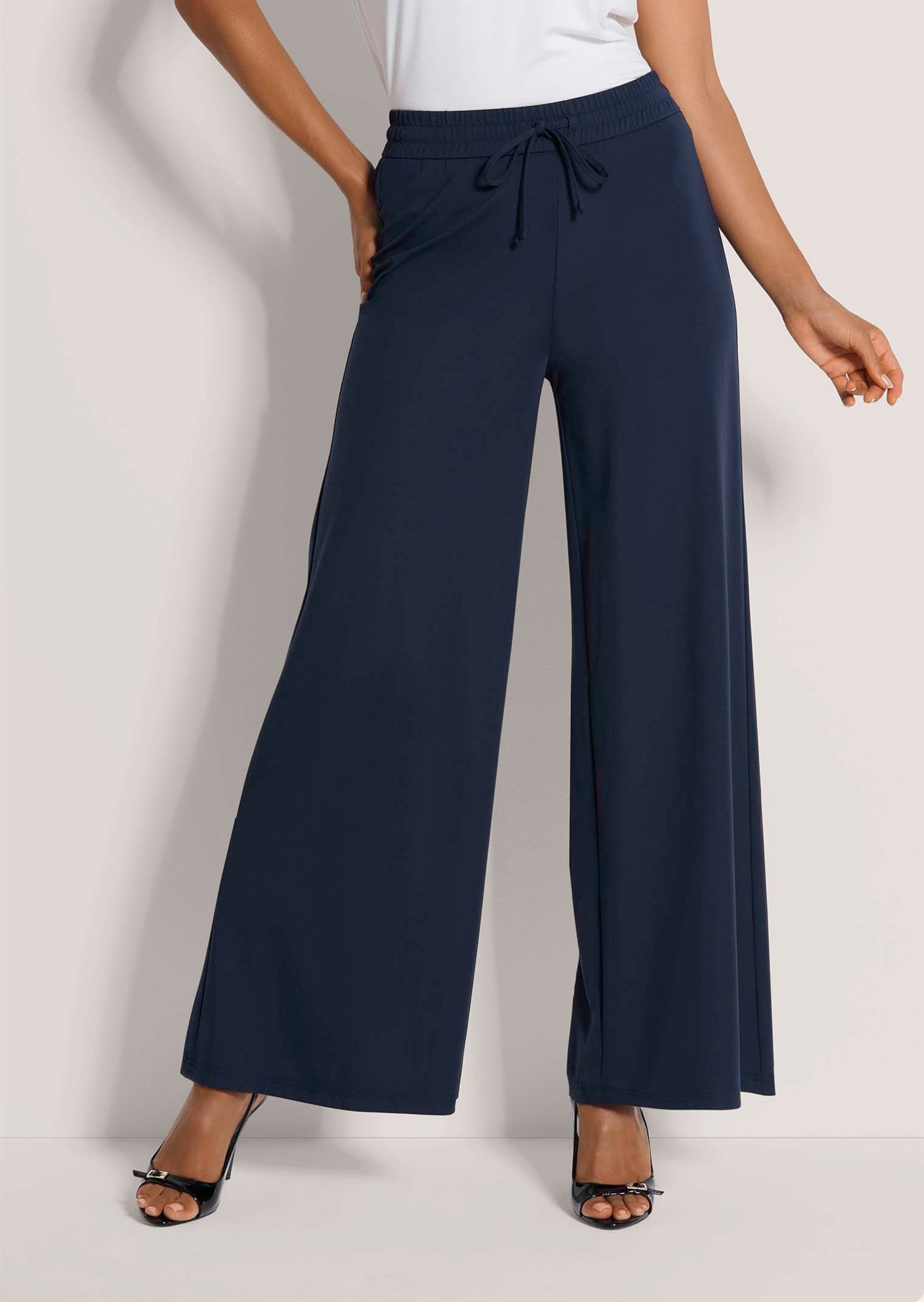 MADELEINE Jerseyhose Schlupfhose mit Tunnelzug Stoffhose mit Schlupfbund, w günstig online kaufen