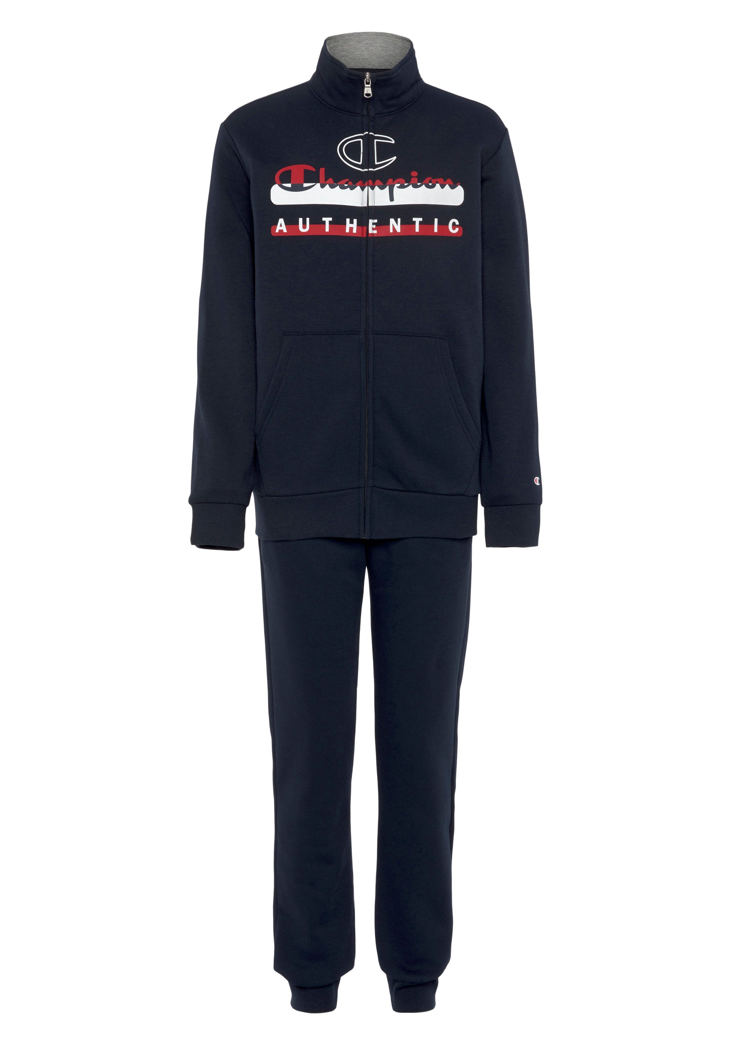 Champion Jogginganzug Full Zip Sweatsuit - für Kinder, 2 Fronttaschen an  Ober- und Unterteil