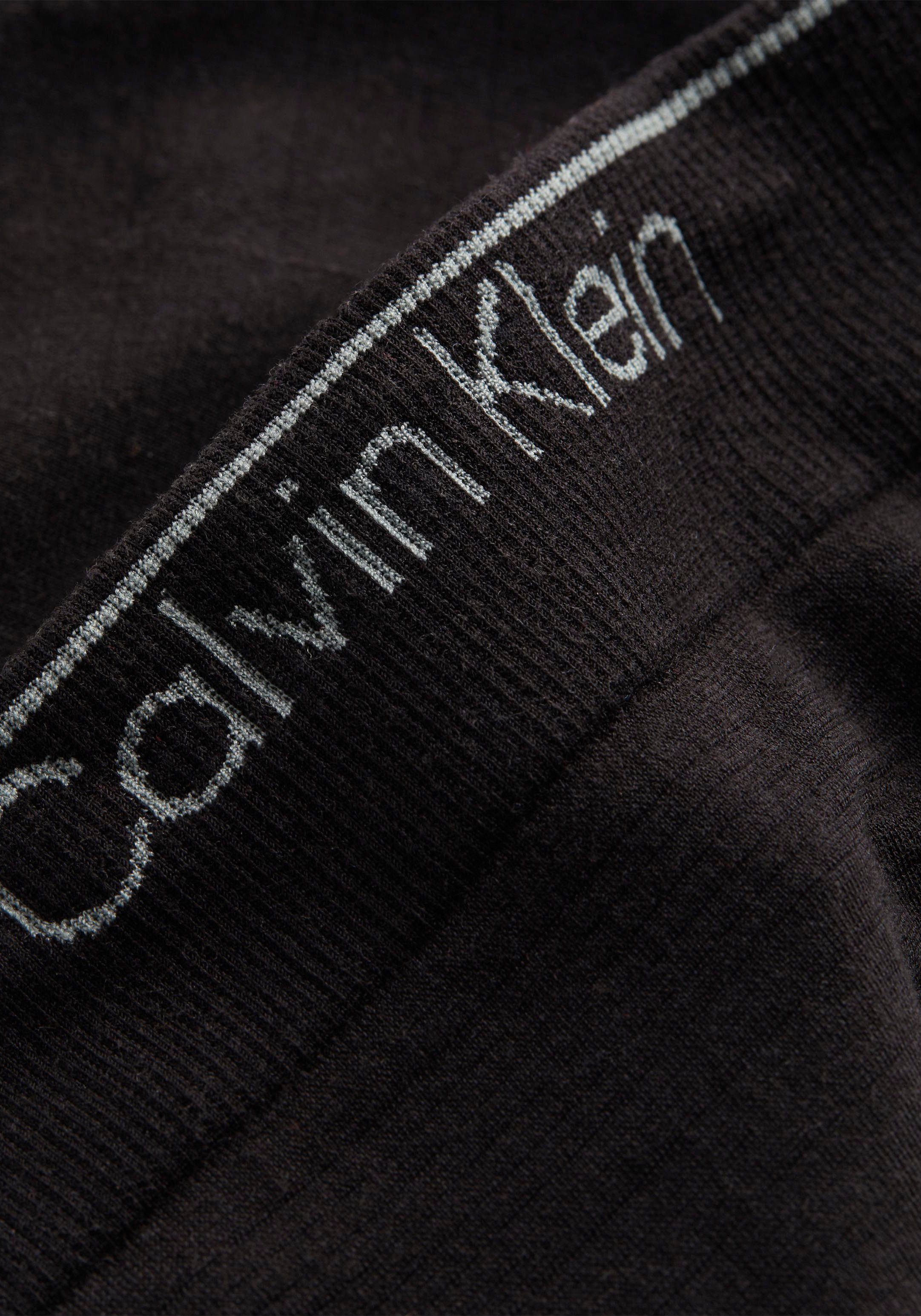 Bikinislip schwarz Underwear Calvin am Klein Bund BIKINI CK-Logo mit