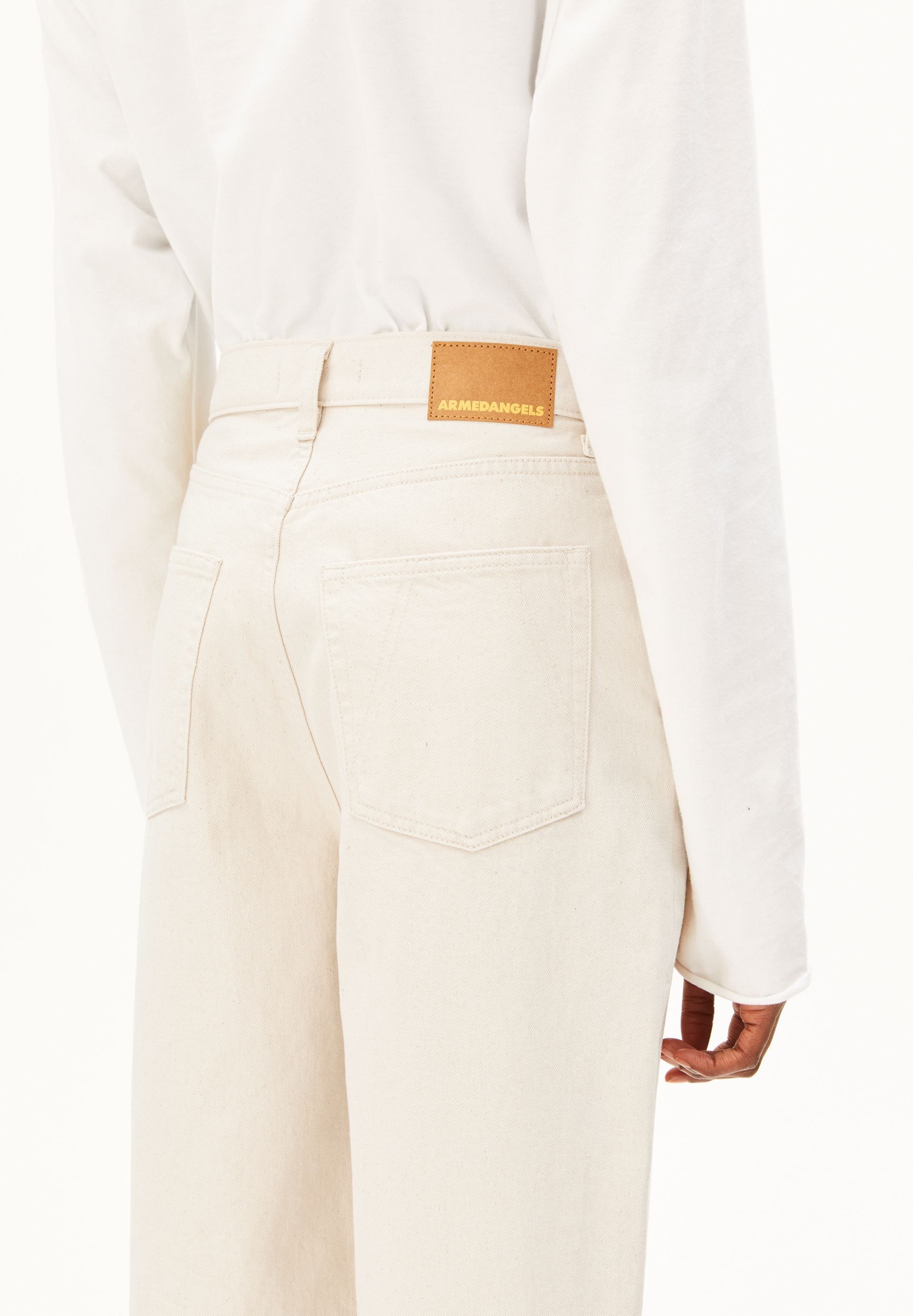 Armedangels Weite Jeans ENIJAA Jeans aus 100% recycelter Baumwolle (Non-Stretch, Regular Fit) High waist