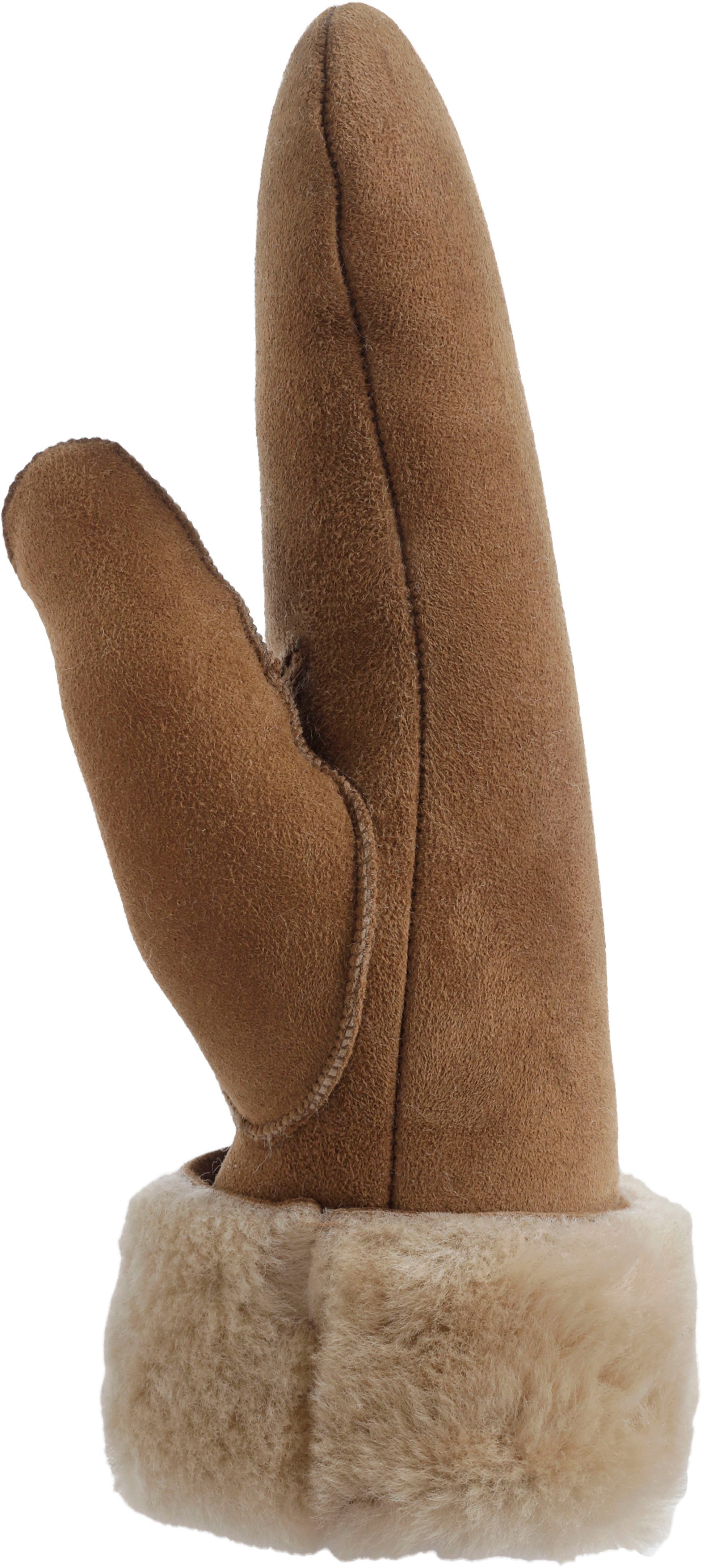 PEARLWOOD Lederhandschuhe FIONA (1 Paar) Velourleder, Fausthandschuh, warm günstig online kaufen