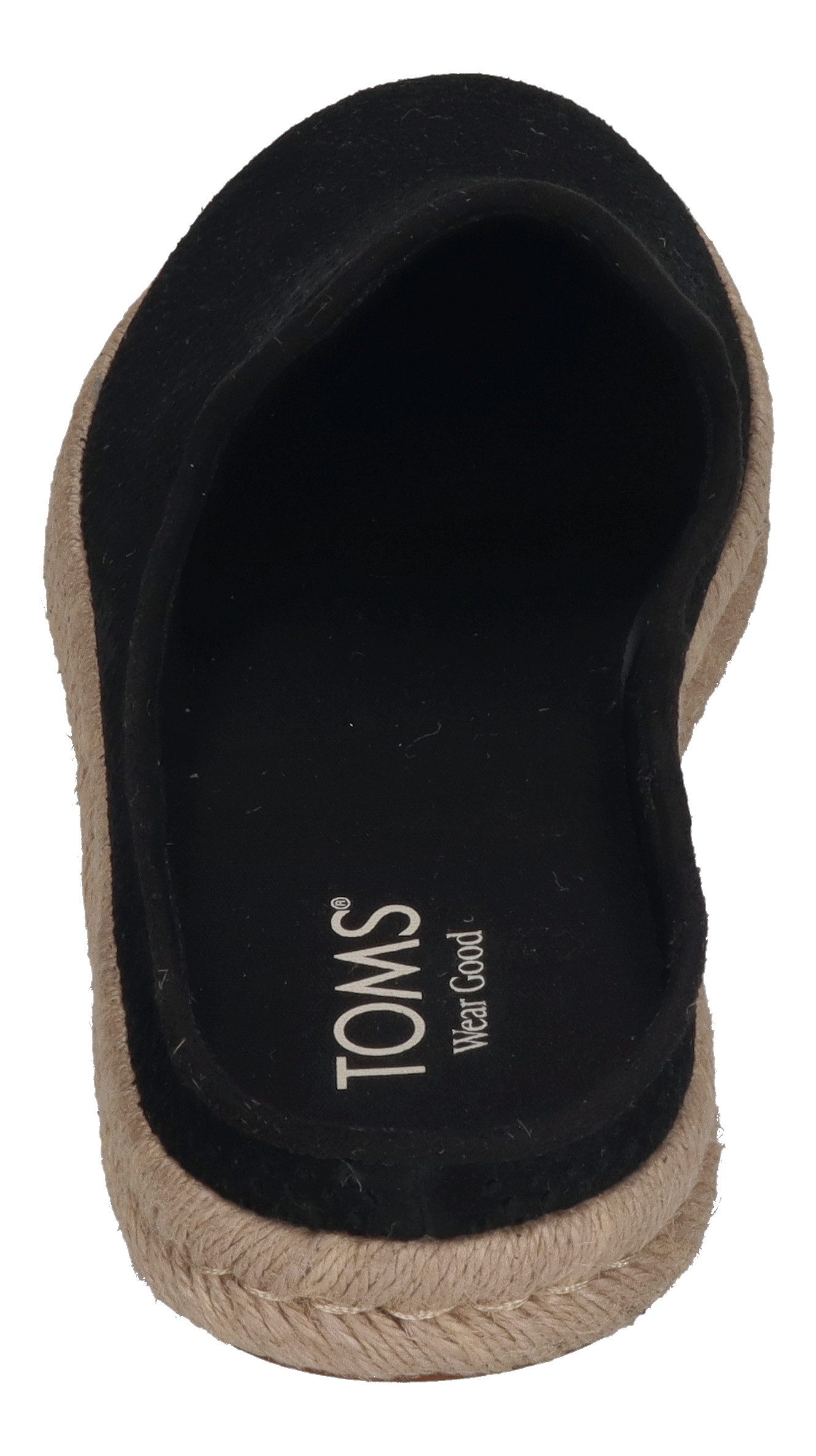 TOMS SANTIAGO MULE Espadrille Black Diamond Perforated Suede – Bild 5 von 5
