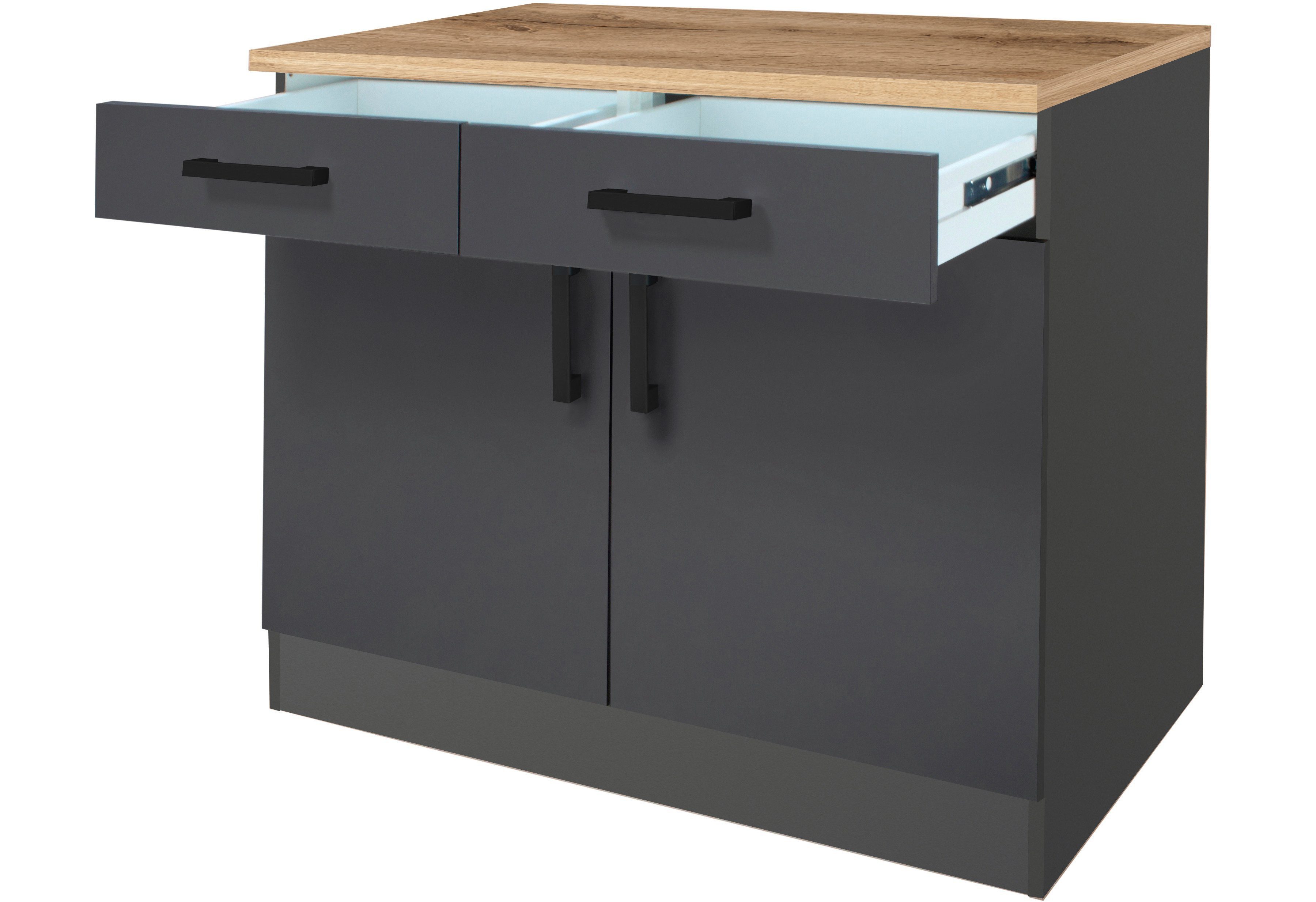 KOCHSTATION Unterschrank KS-Toronto, Breite 100 cm – Bild 2 von 5