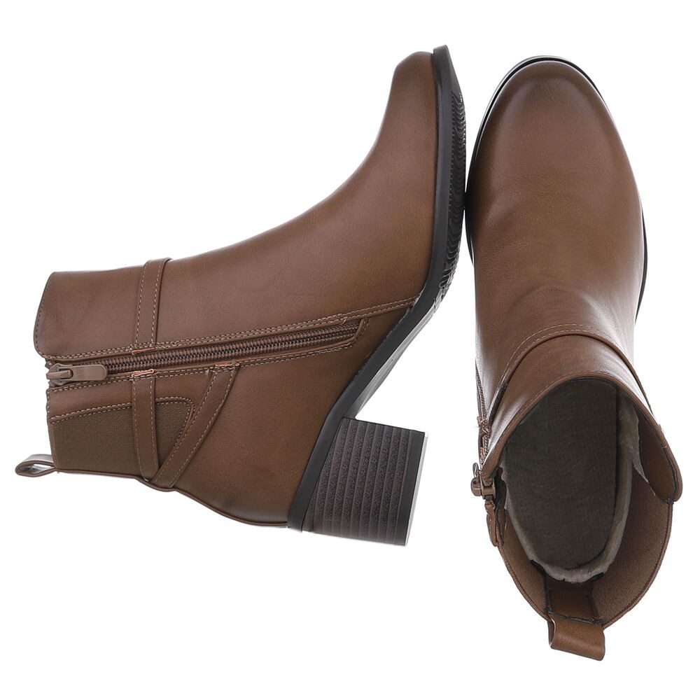 Ital-Design Damen Elegant Stiefelette (88489345) Blockabsatz günstig online kaufen
