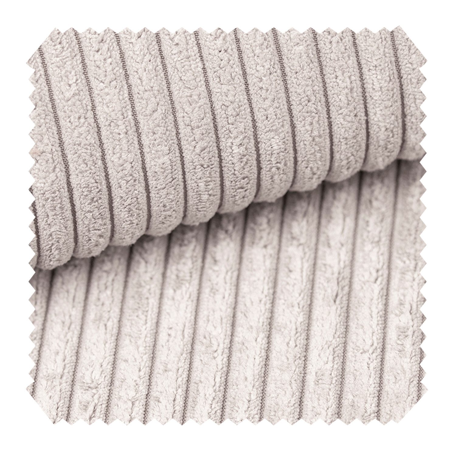 novely® Stoff PORTO - Polsterstoff in Breitcord-Optik - Ultraweicher Möbelstoff, Samtige Haptik, Reißfest, Fusselfrei, Robust, Meterware, 1lfm