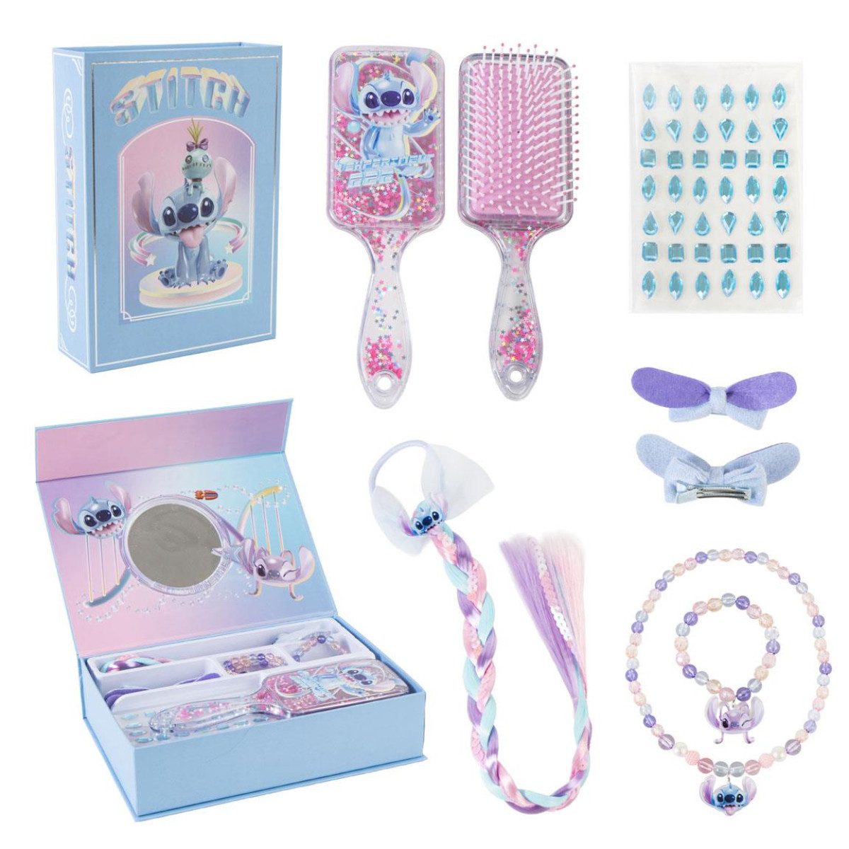 Lilo & Stitch Beautycase Beauty Set Kinder mit praktischer Box für Zuhause Reisen und Spielen