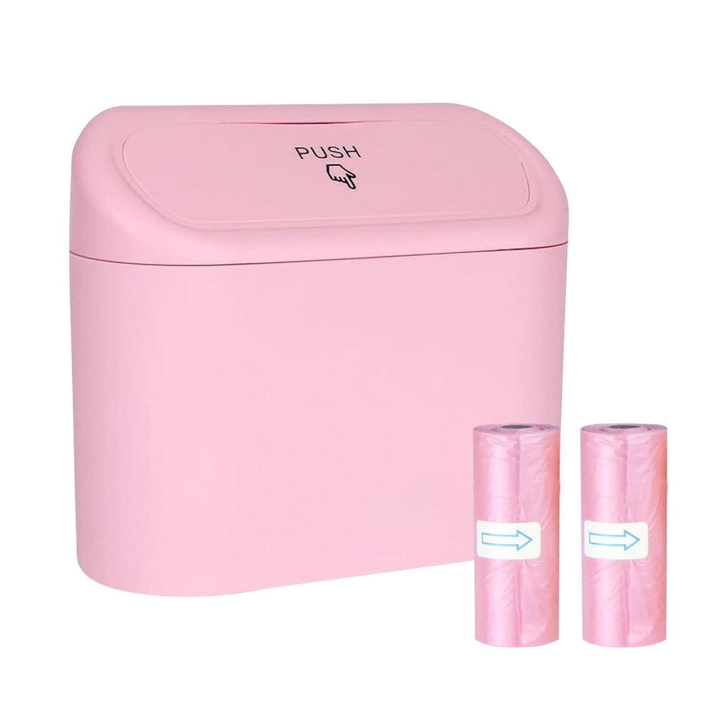 LuxusKollektion Mülleimer Auto Mülleimer mit Deckel Rosa