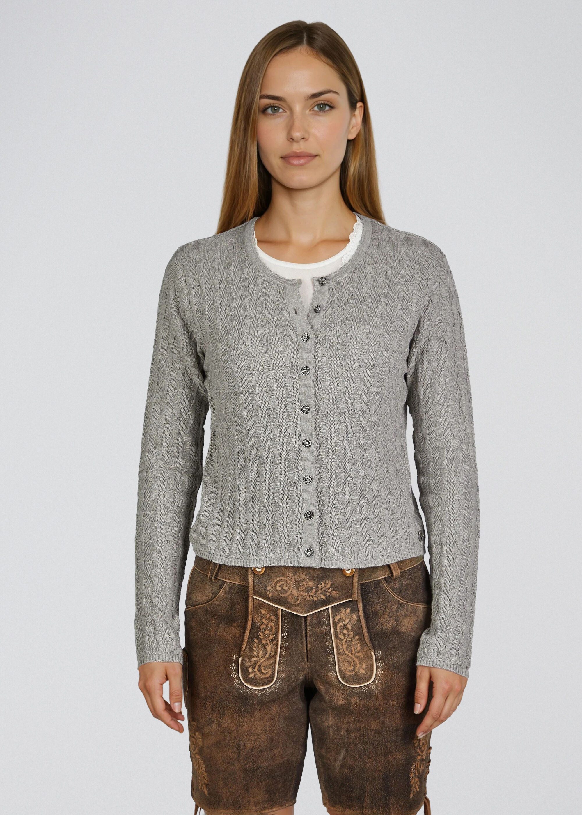Spieth & Wensky Trachtenstrickjacke Hummeltal (1-tlg) mit klassischem Zopfmuster