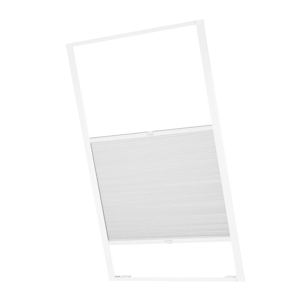 Dachfensterplissee ventanara Weiß passend Verdunkelung CK02, für Velux Dachfenster Fenster