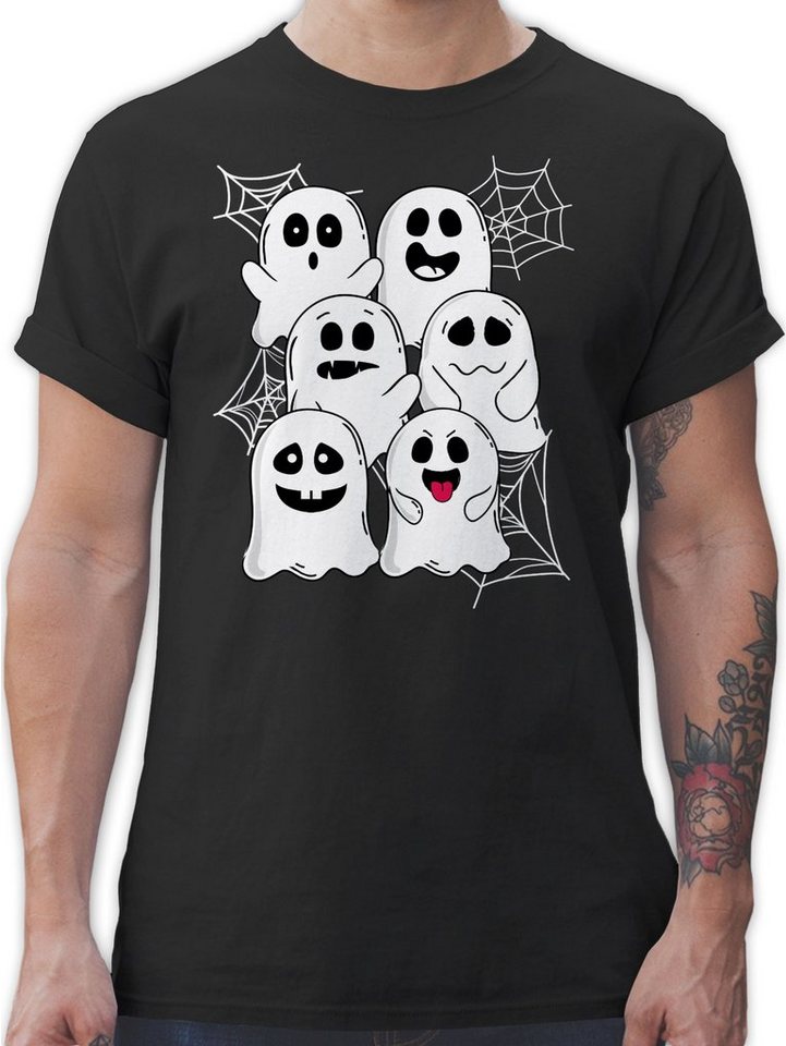 Shirtracer T-Shirt Lustige Geister Gespenster Geist Gespenst Halloween Kostüme Herren