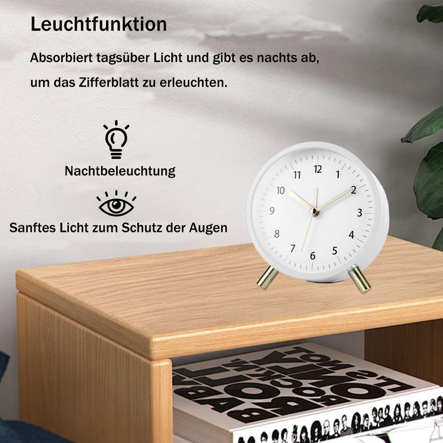 Coonoor Wecker Wecker, lautlos ohne Ticken, günstig online kaufen
