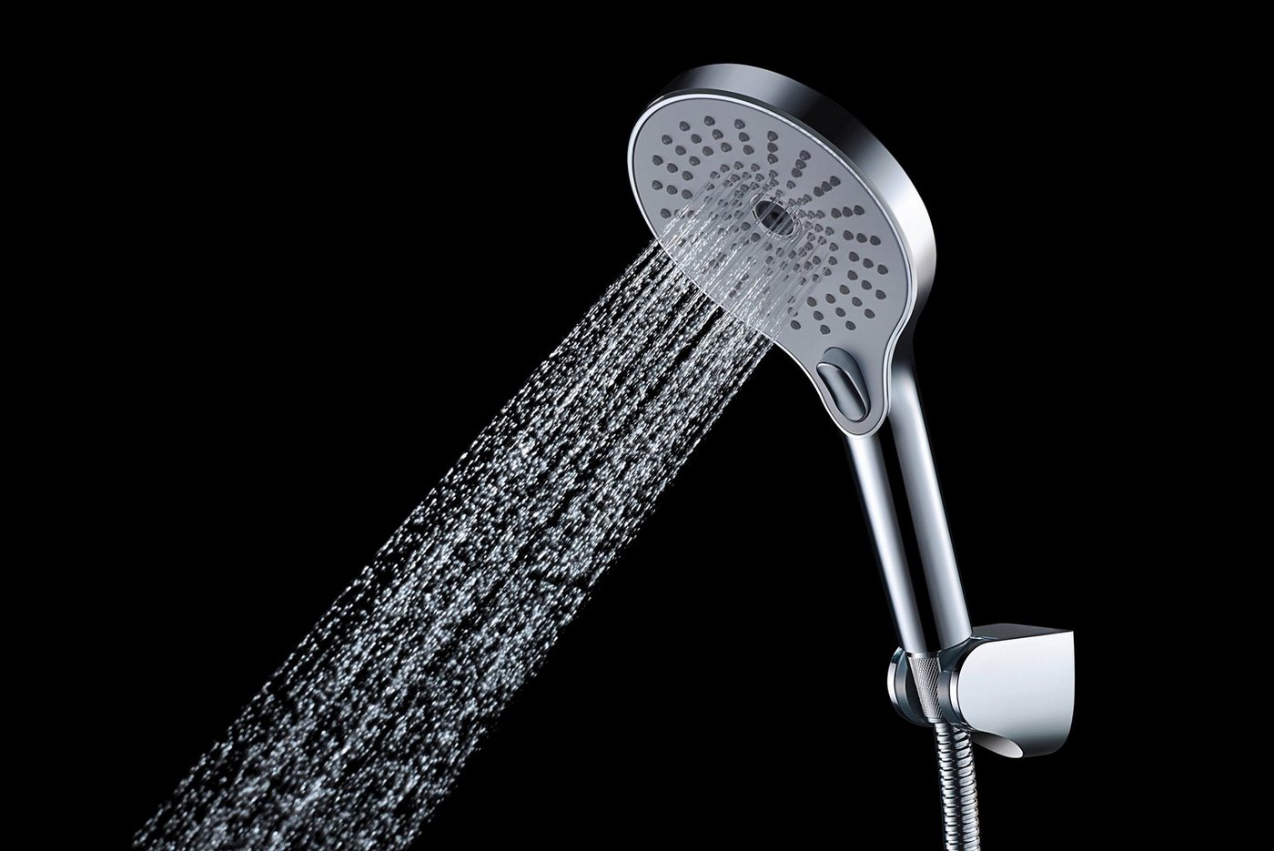 Thumbnail - WENKO Handbrause Ultimate Shower, (1-tlg), Chrom/Weiß, Ø 13 cm