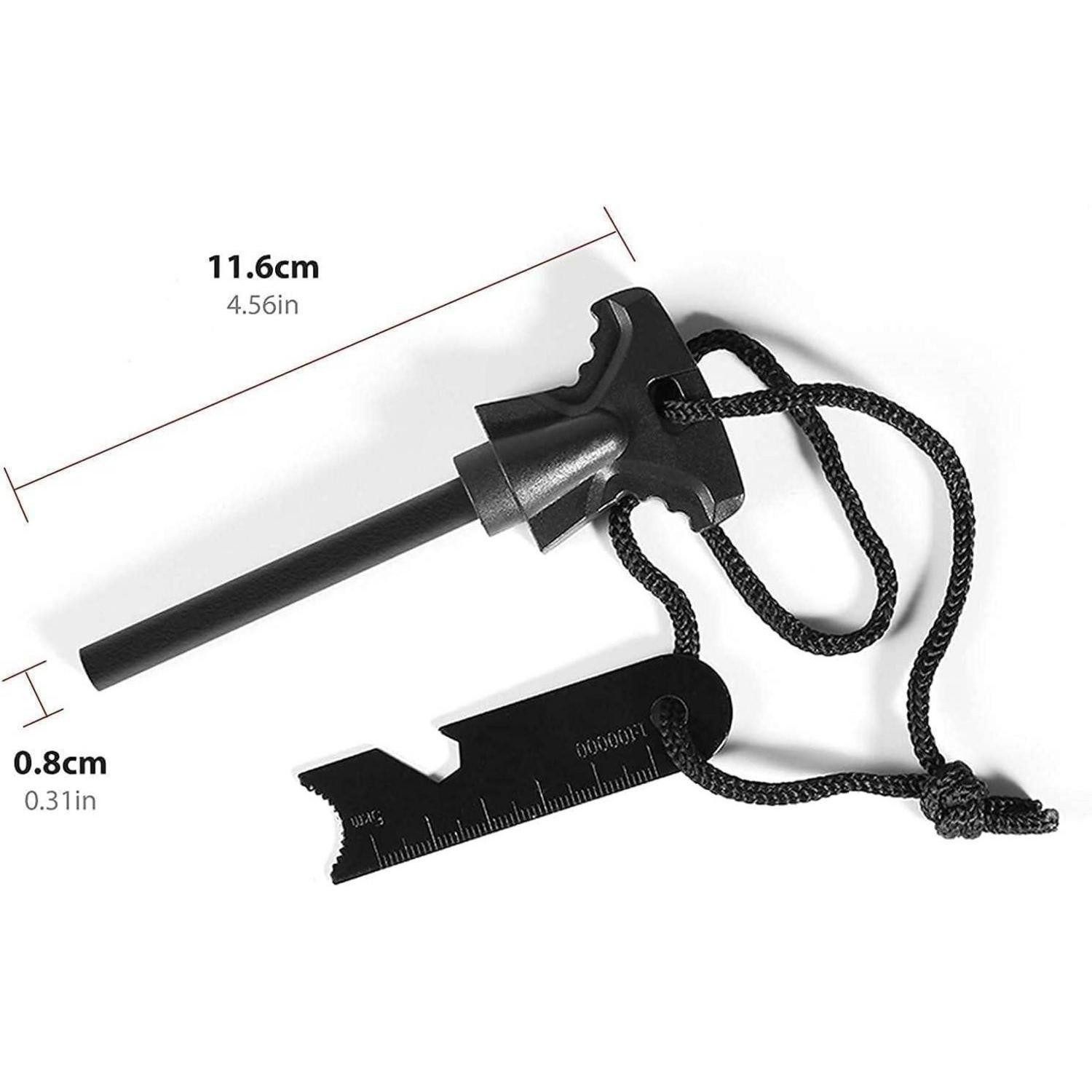 LNGJIN Stabanzünder 2 Stücke Feuerstarter Magnesium Camping Outdoor Survival