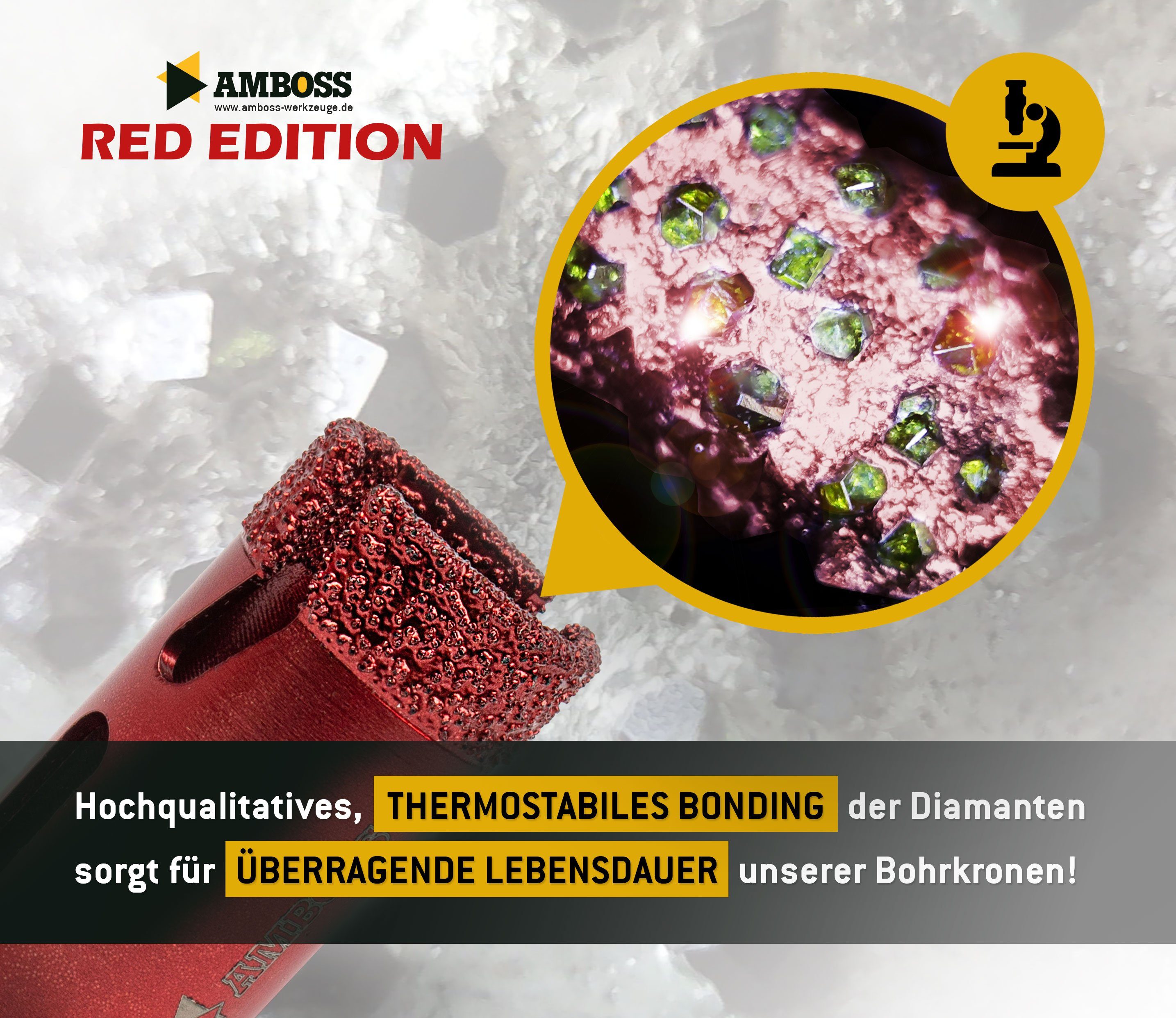 Edition Werkzeuge 50 Amboss Bohrkrone Ø 50 Amboss Lochsäge mm, Red mm