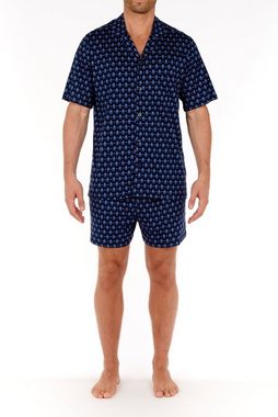 Hom Pyjama HOM Frioul Short Pyjama navy print (Set)