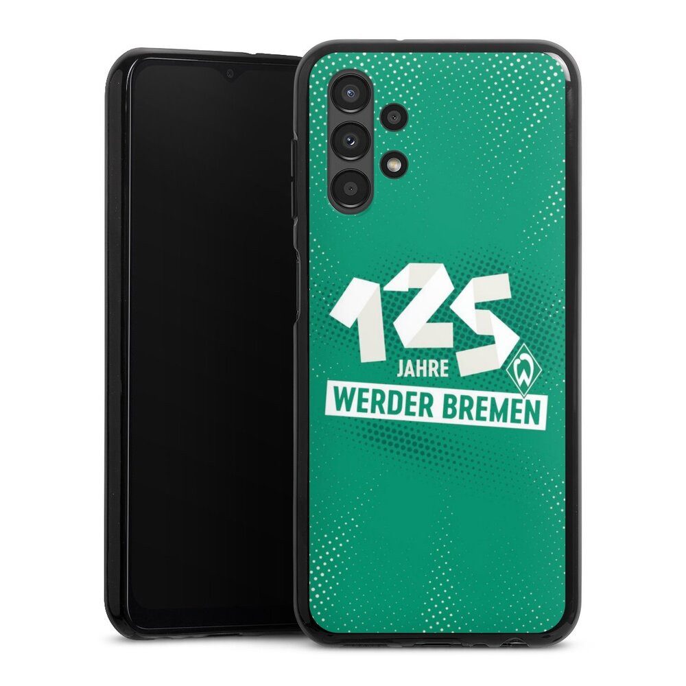 DeinDesign Handyhülle 125 Jahre Werder Bremen Offizielles Lizenzprodukt, Samsung Galaxy A13 4G Silikon Hülle Bumper Case Handy Schutzhülle