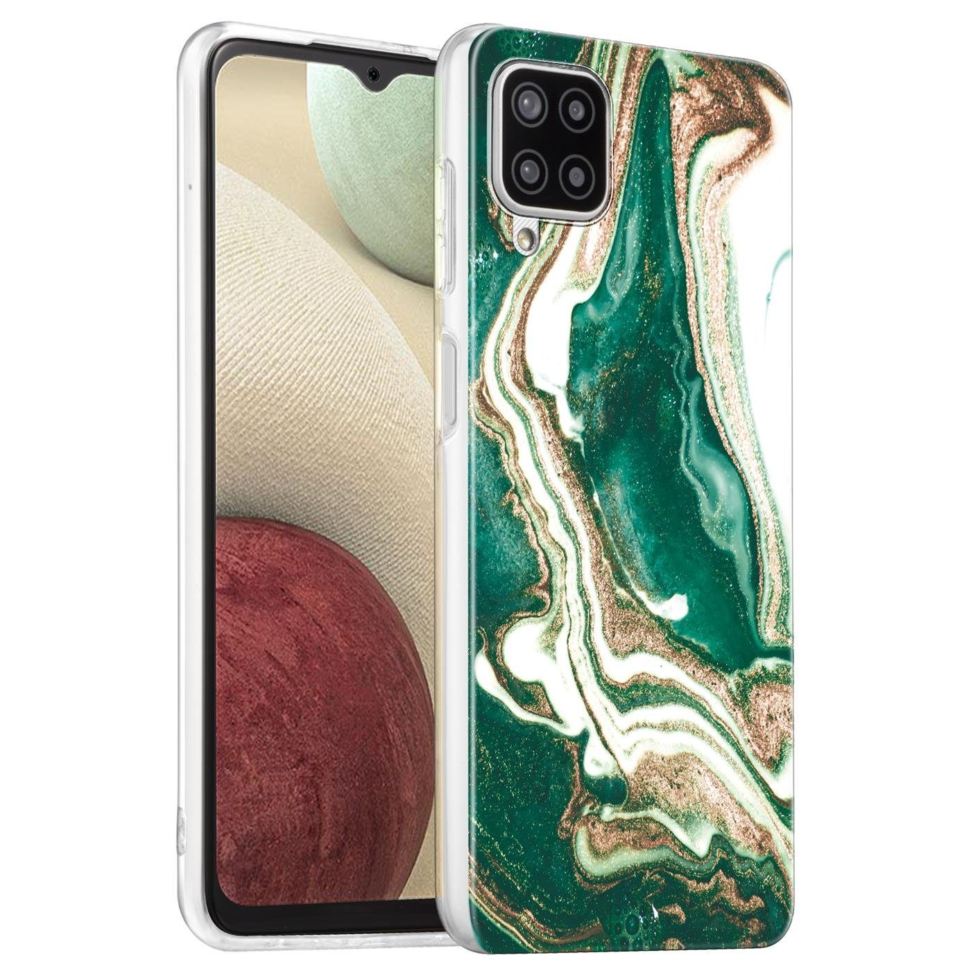 CoolGadget Handyhülle Marmor Slim Case für Samsung Galaxy A12 / M12 6,5 Zoll, Hülle Dünne Silikon Schutzhülle für Samsung A12, Samsung M12 Hülle
