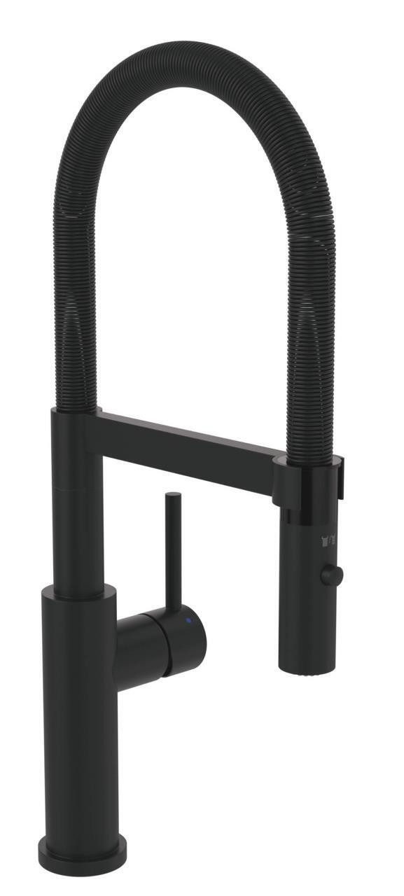 Villeroy & Boch Küchenarmatur Armatur Steel Expert 92800006 Edelstahl Matt Black Hochdruck