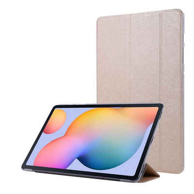 König Design Tablet-Hülle Samsung Galaxy Tab S7, Schutzhülle für Samsung Galaxy Tab S7 Tablethülle Schutztasche Cover Standfunktion Gold