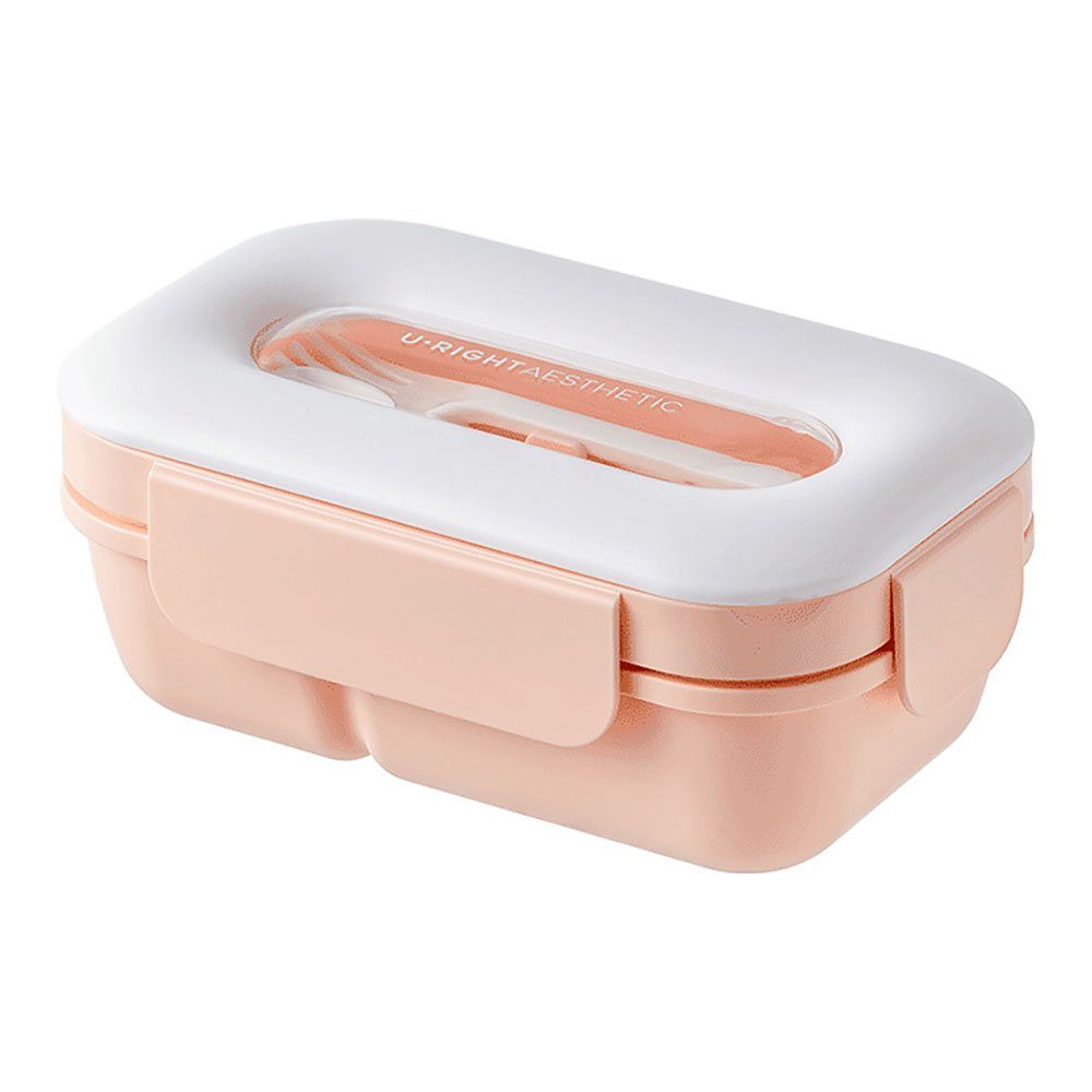 BlauCoastal Lunchbox Lunchbox mit Besteck für Erwachsene/Kinder, (Auslaufsicher, 1000ml Fassungsvermögen), Tragbare Brotdose aus Kunststoff, leicht zu reinigen
