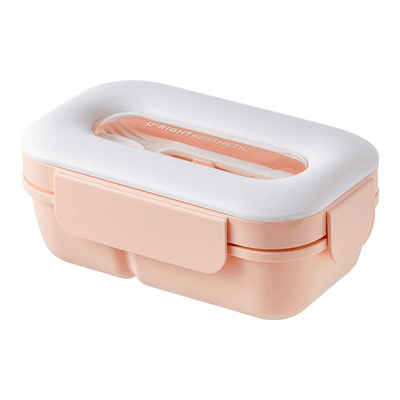 BlauCoastal Lunchbox Lunchbox mit Besteck für Erwachsene/Kinder, (Auslaufsicher, 1000ml Fassungsvermögen), Tragbare Brotdose aus Kunststoff, leicht zu reinigen