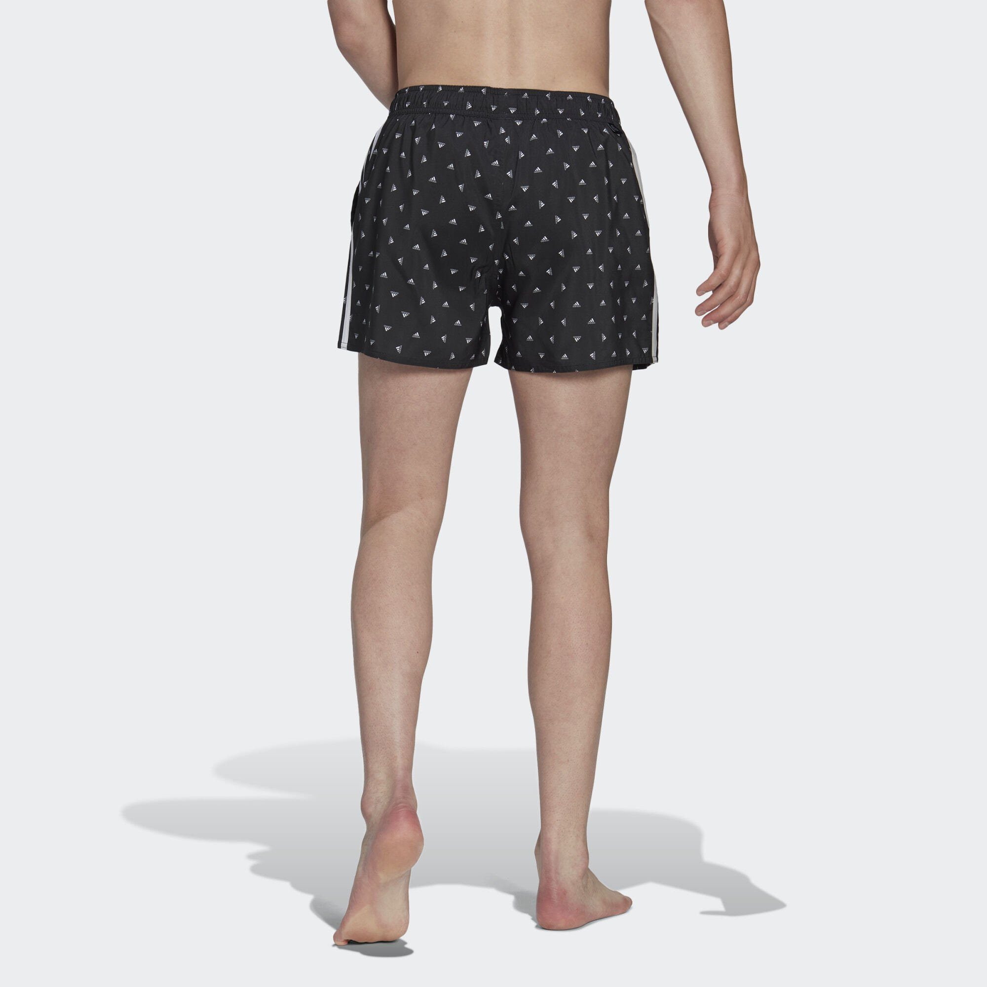 adidas Sportswear Black White LOGO Badeshorts BADESHORTS MINI / CLX