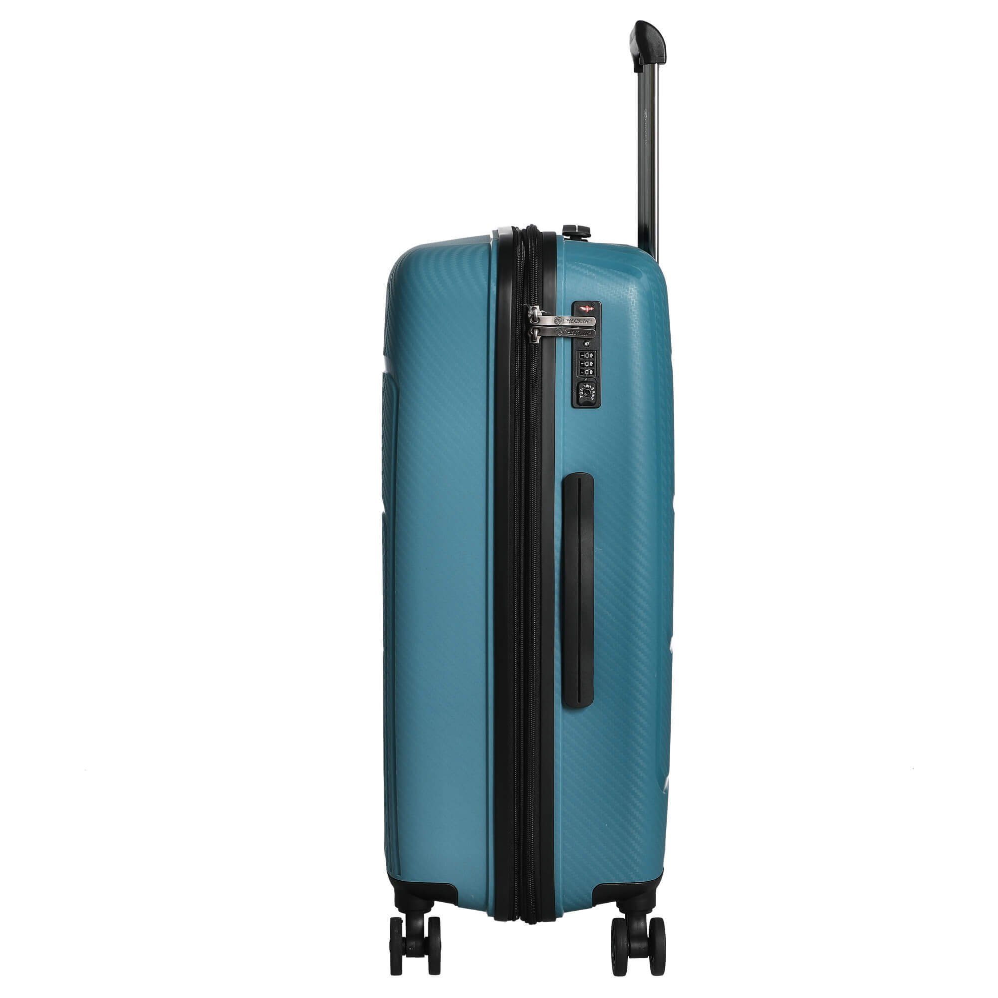 CHECK.IN® 4 petrol erw., - Louis Trolley St. 67 cm Rollen 4-Rollen-Trolley