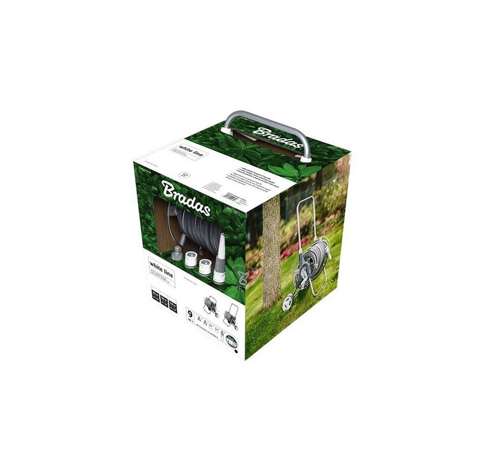 Thumbnail - Bradas Schlauchwagen Schlauchwagen Set 30m Wasserschlauch WHITE SILVER PLUS, (1-tlg)
