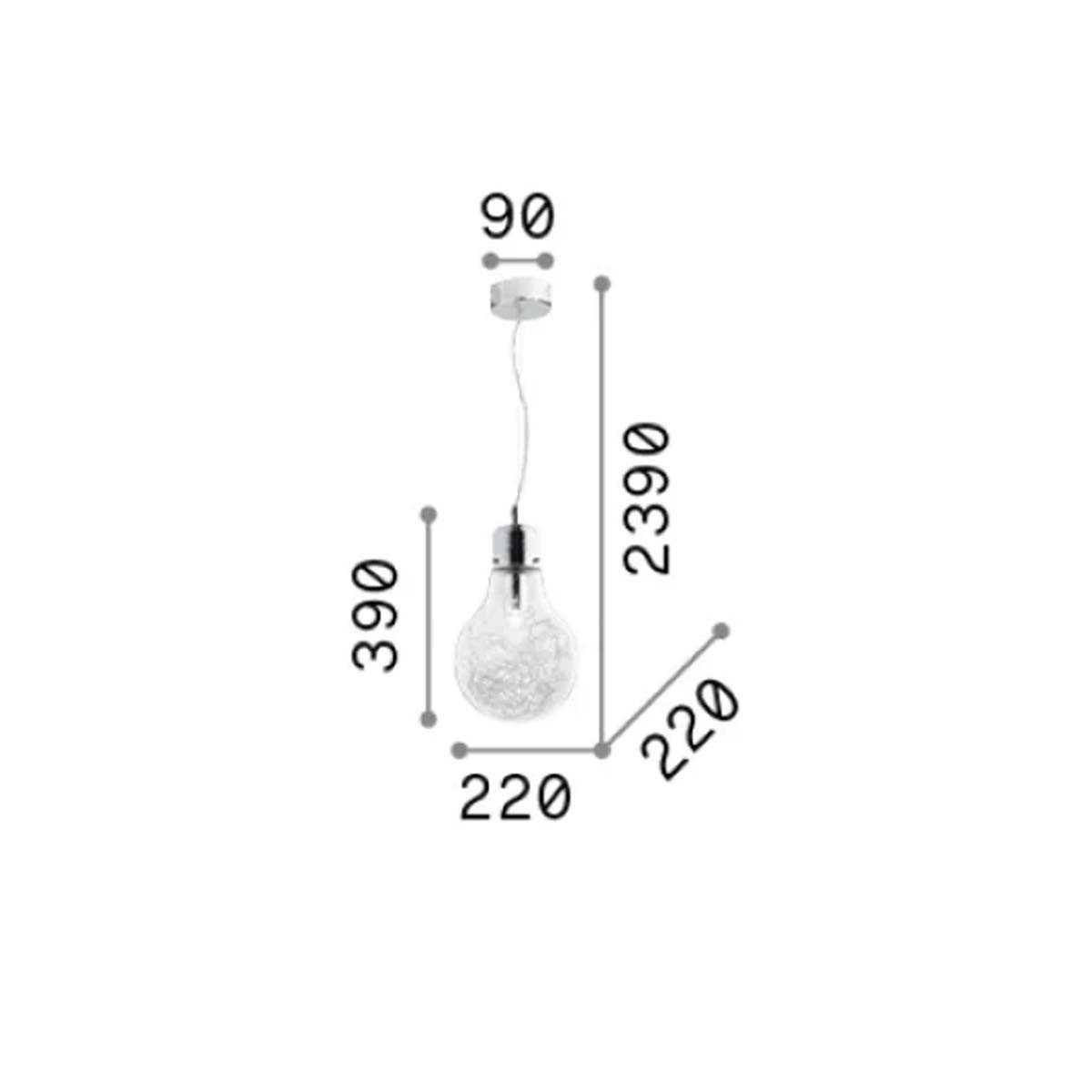 Ideal Lux Hängeleuchten Luce Max SP1 Pendelleuchte, LED wechselbar, Hängele günstig online kaufen
