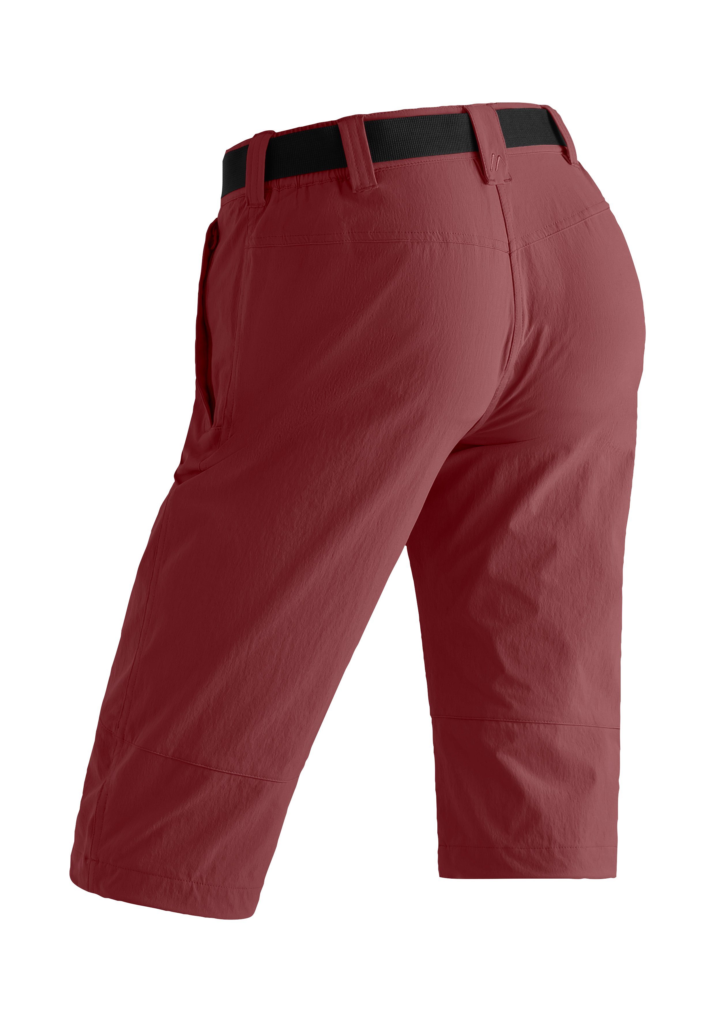 Maier Sports Caprihose Kluane Damen Shorts, kurze Wanderhose, Outdoorhose mit 2 Taschen, Regular Fit