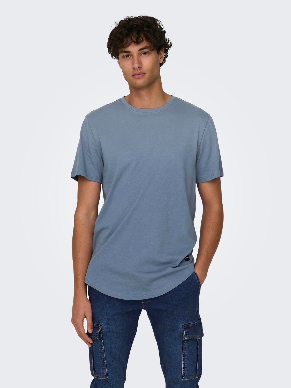 ONLY & SONS Rundhalsshirt ONSMATT LONGY SS TEE NOOS