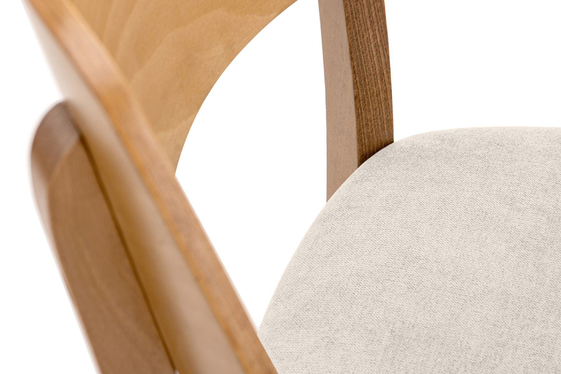 KONSIMO® Holzstuhl VINIS Esszimmerstühle, skandinavischer Stil, hergestellt in der EU (Set, 2 St), Velours-Sitz, Gestell aus Massivholz