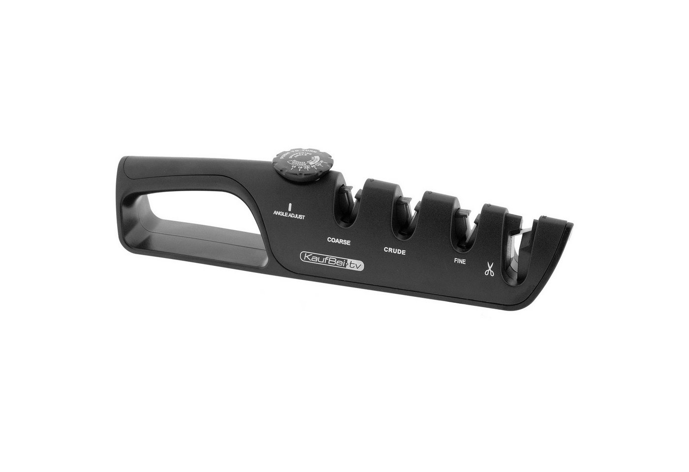 BEM Messerschärfer Sharp Master 3-in-1 Messer- und Scherenschärfer, Wolfram Stahlкlingen 3-Stufen-Schleif-System einstellbare Schärfwinkel