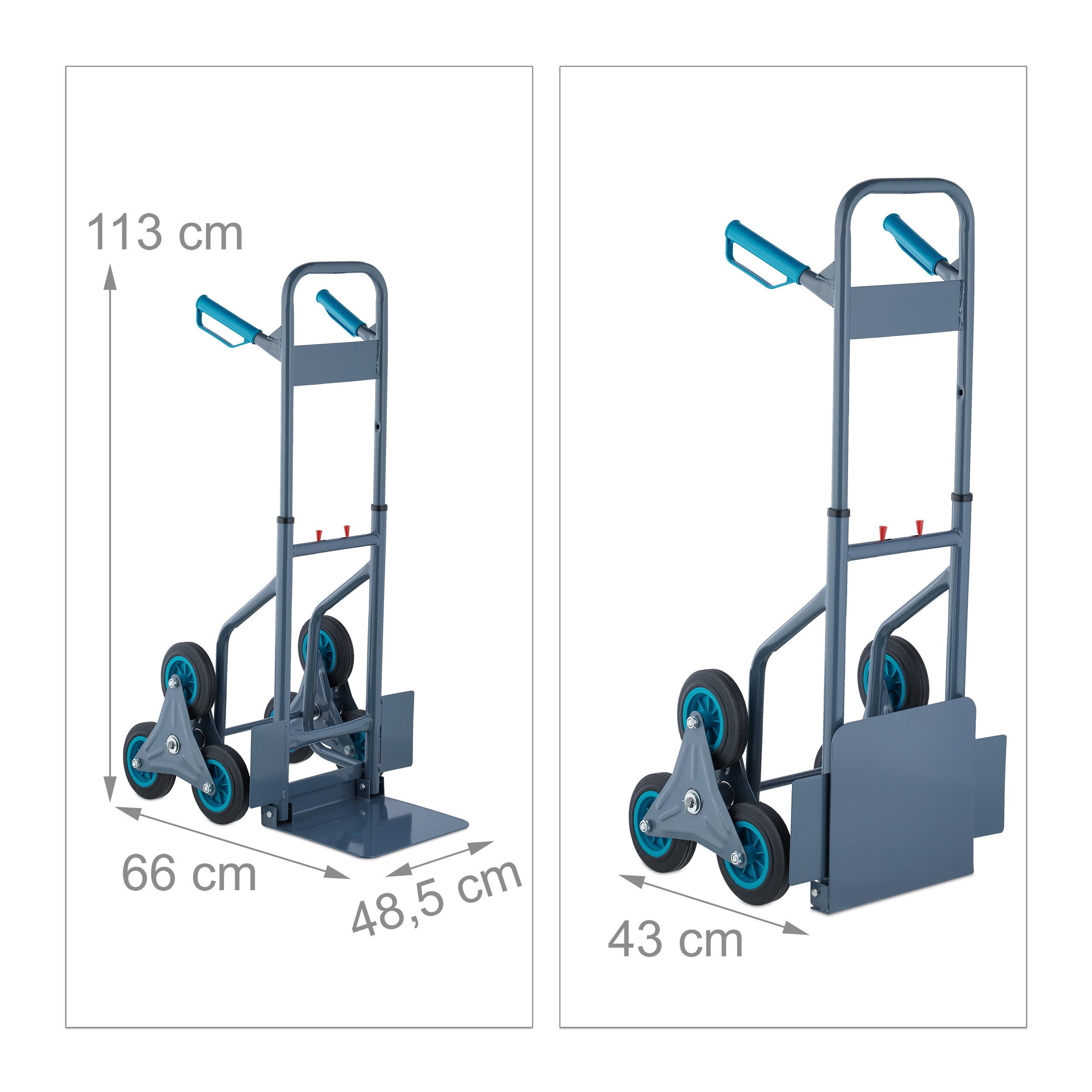 relaxdays stair hand truck 200 kg, (1 piece)
