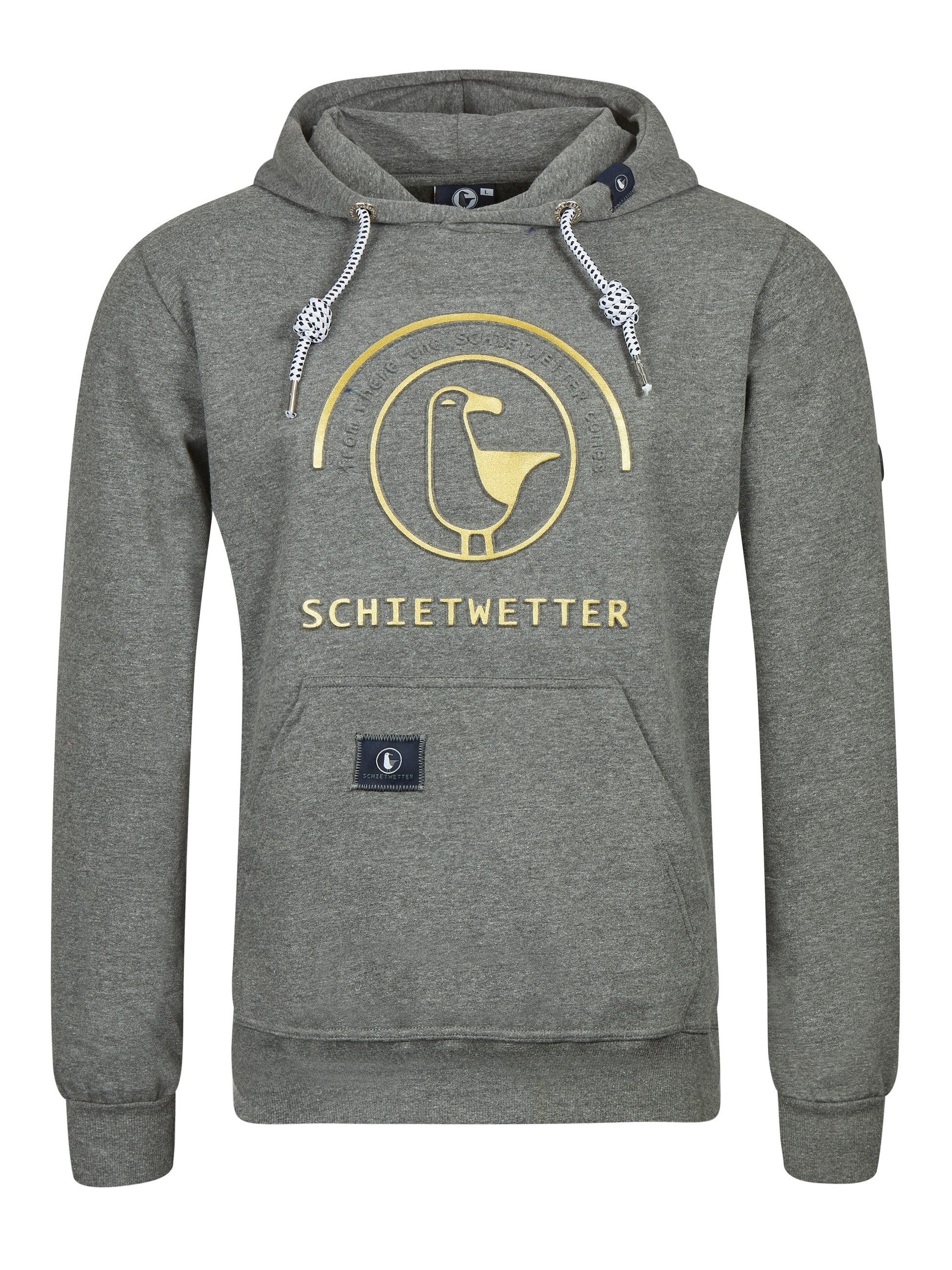 Schietwetter Kapuzenpullover Herren Hoodie Hansi 3D-Logo-Print, warm, bequem (1-tlg)