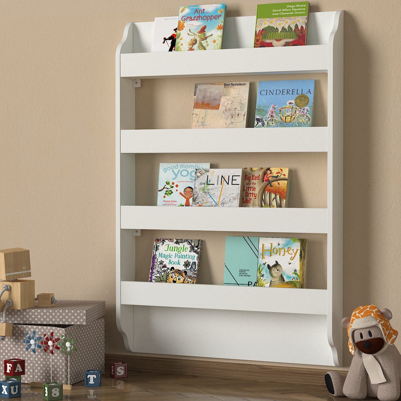 Bücherregal Bücherregal Drama Montessori Weiß
