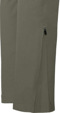 Bergson Zip-off-Hose VIDAA COMFORT Zipp-Off Damen Wanderhose, leicht, strapazierfähig, Normalgrößen, grau/grün