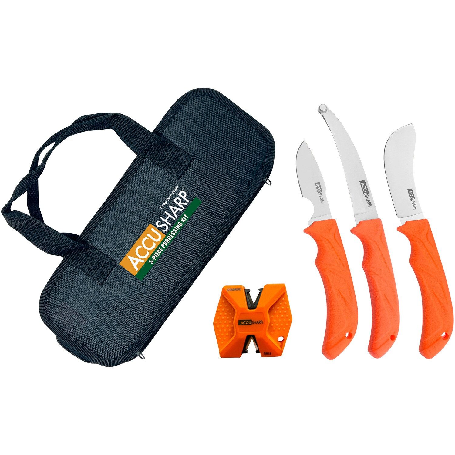 Messerschärfer Zerwirk-Set, 5-tlg. in Tasche