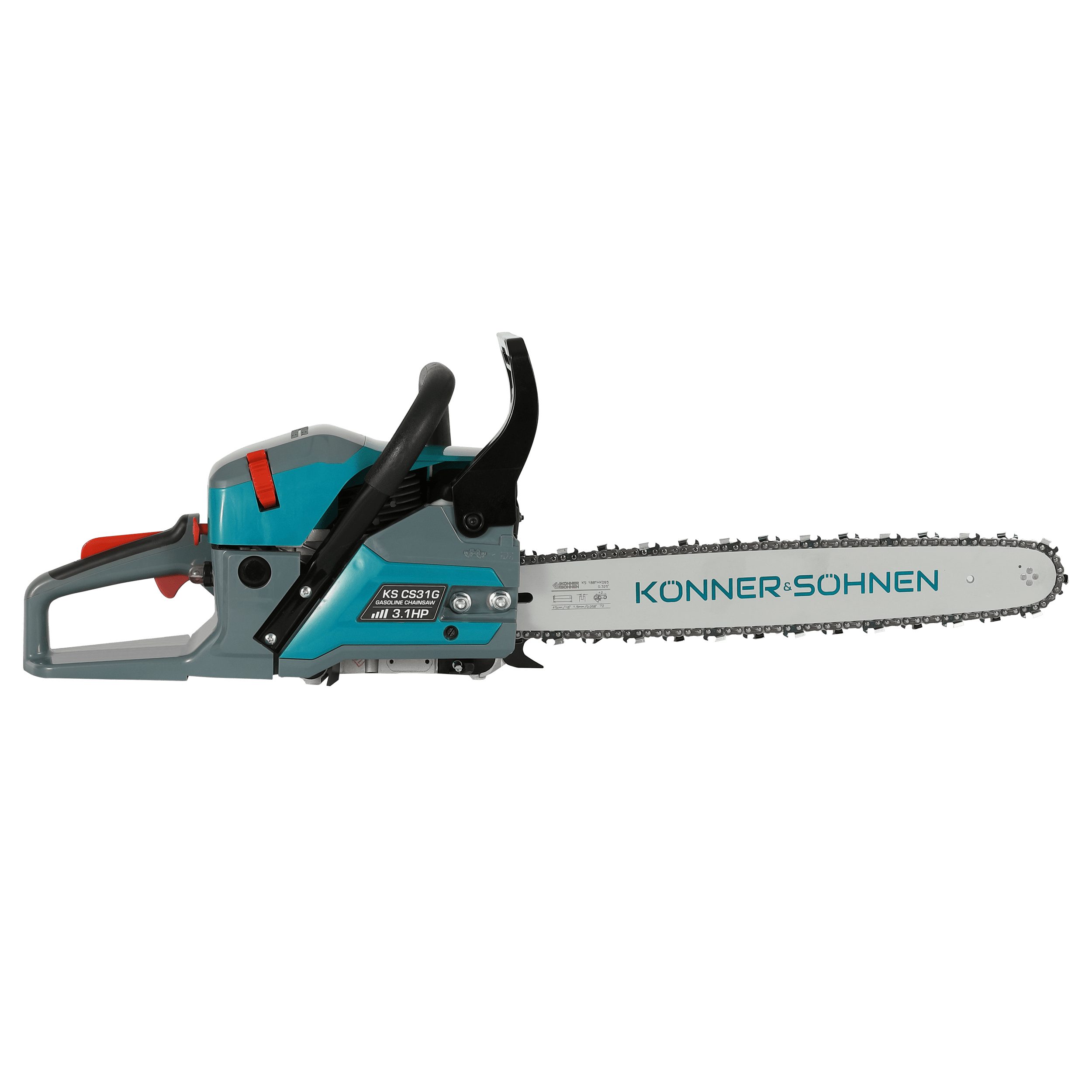 Könner & Söhnen Benzin-Kettensäge KS CS31G-16, 16” (40 cm) 	54.5 cm3 8500 U/min, 1-tlg.