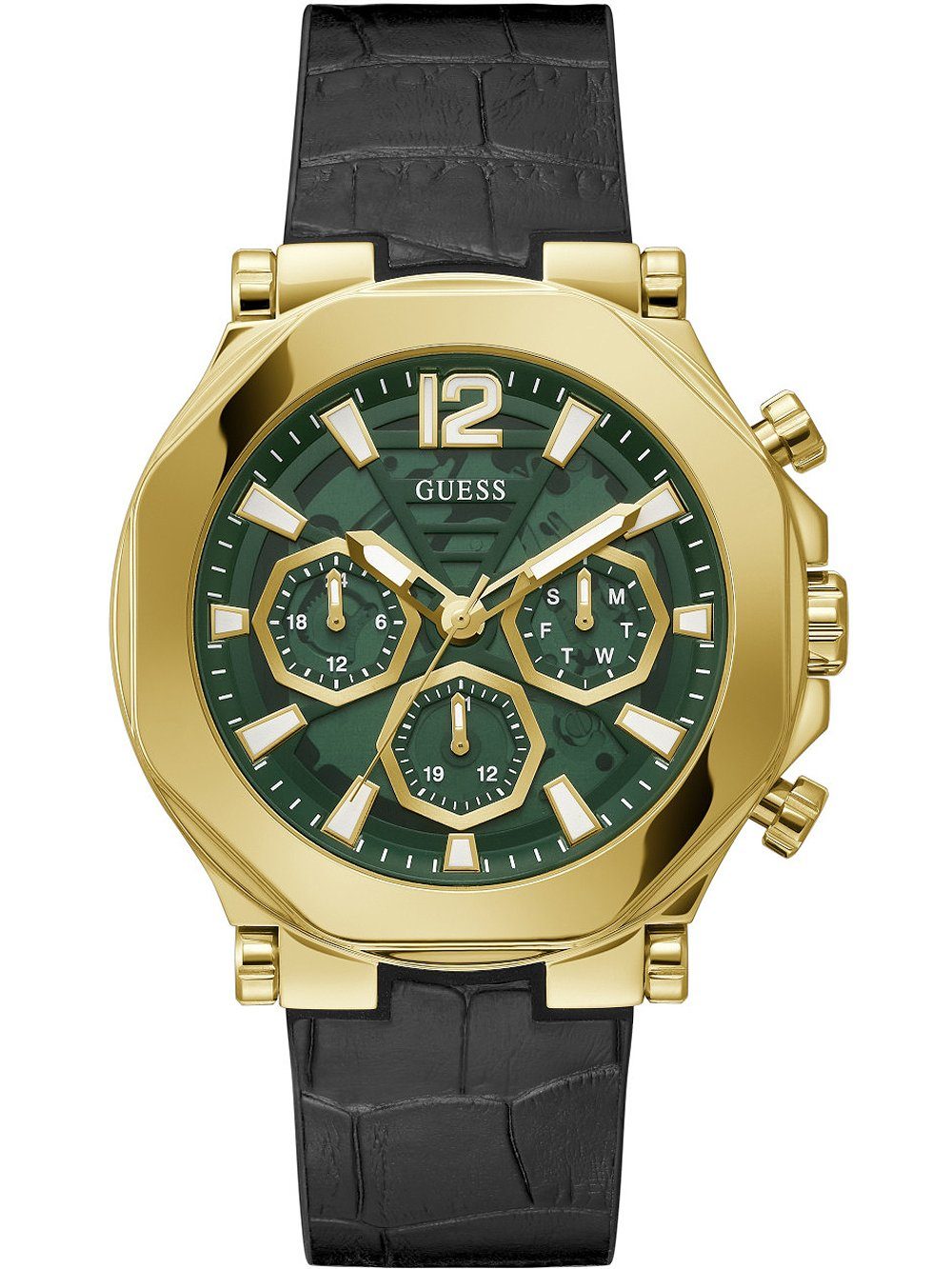 Guess Quarzuhr Guess GW0492G3 Edge Herrenuhr 46mm 5ATM