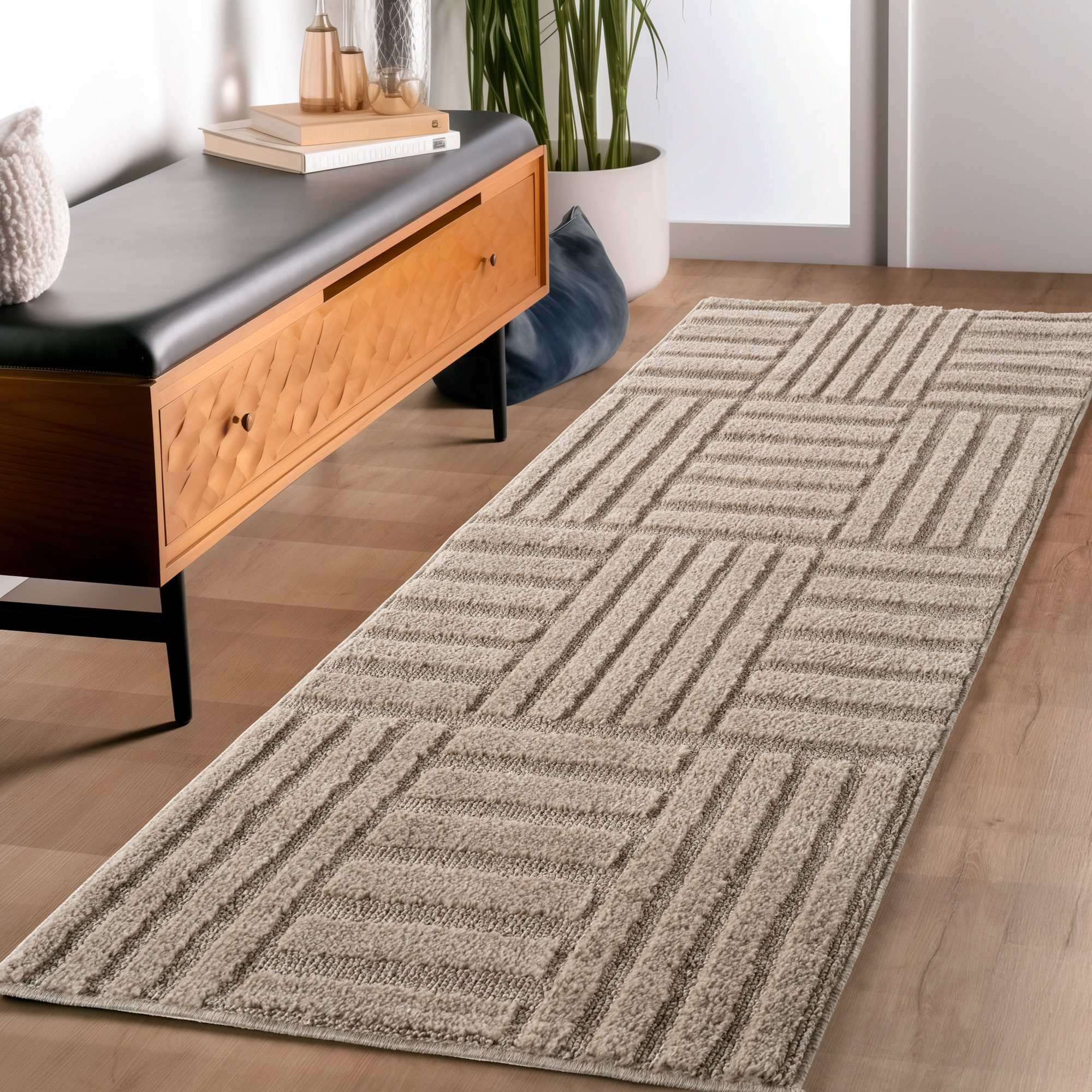 Carpettex Designteppich Skandinavischer Boho, Rechteckig, Höhe: 8 mm, Teppich Wohnzimmer, Schlafzimmer, Gästezimmer