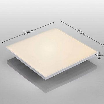 Arcchio LED Panel Blaan, dimmbar, LED-Leuchtmittel fest verbaut, Farbwechsel warmweiß / tageslicht, Modern, Metall, Kunststoff, weiß, inkl. Leuchtmittel,dimmbar,inkl.