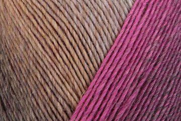 Regia dicke Sockenwolle wie 6fädig Virtuoso Color Strumpfwolle 6fach Häkelwolle, 375,00 m (150g Sockengarn wie 6-fädig / 6-fach, Wolle zum Stricken und Häkeln), Dochtgarn mit Farbverlauf