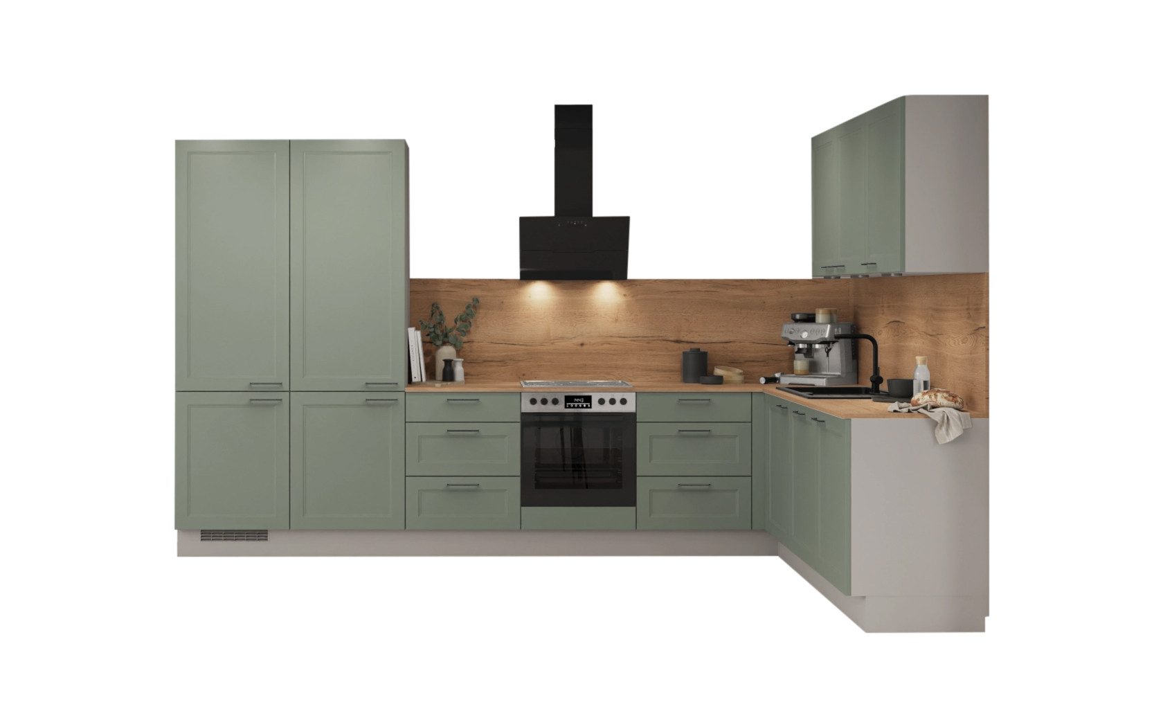 nobilia® Winkelküche Bergen, individuell anpassbar, gratis Küchenplanung mit Profis, vormontiert, wahlw. mit E-Geräten, inkl. Lieferung